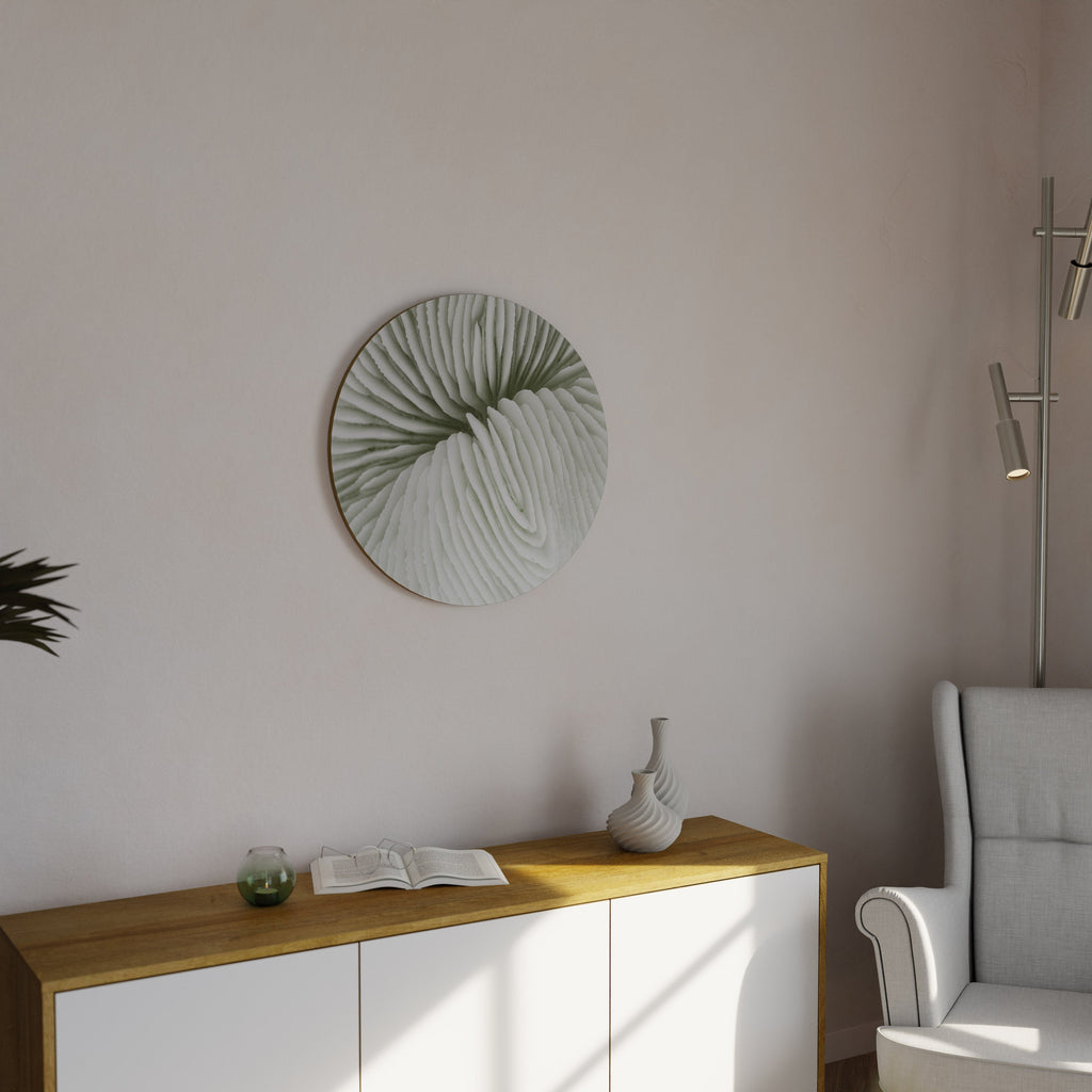 SYMÉTRIE DE LA NATURE Art mural rond