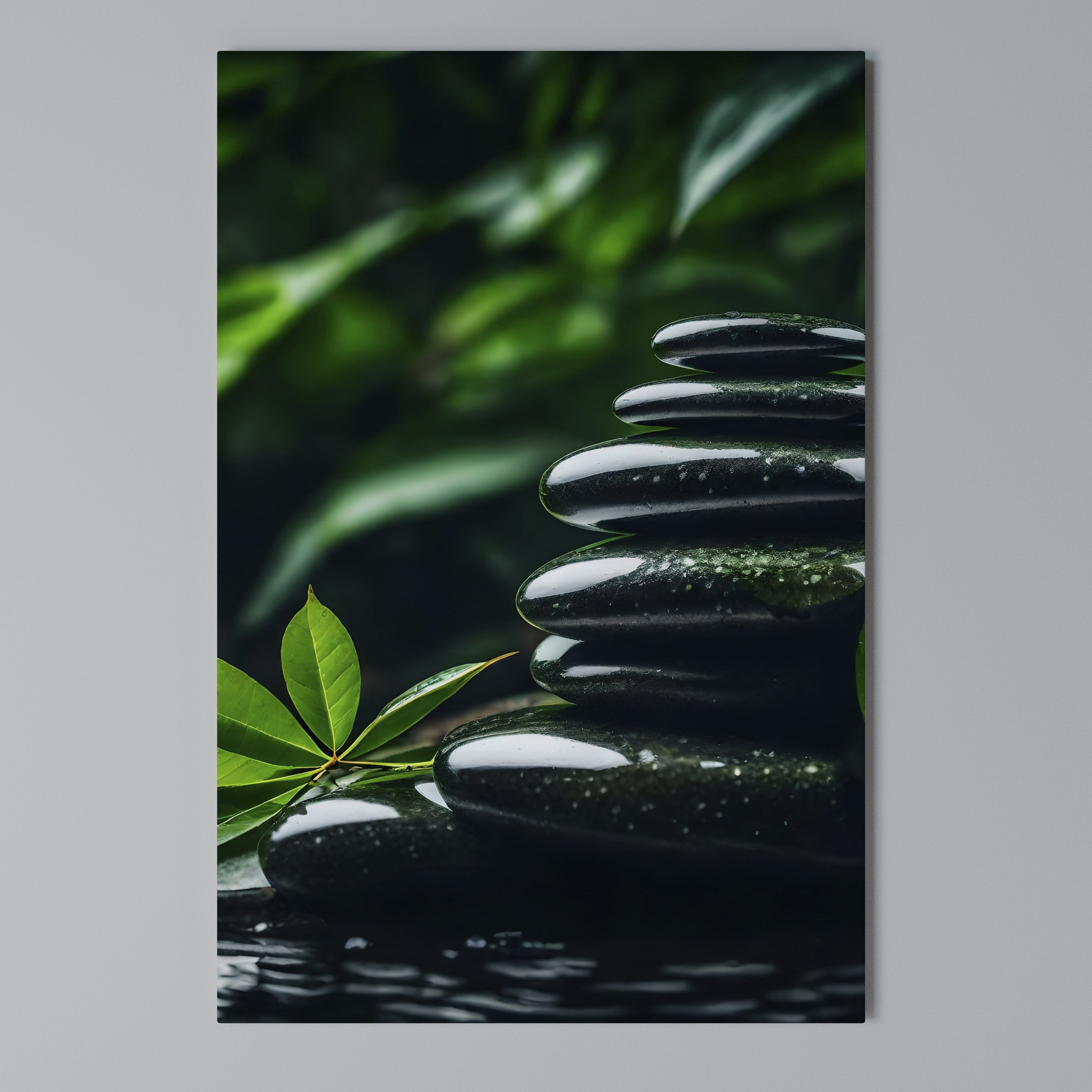 HARMONY STONES Vertical Canvas Print