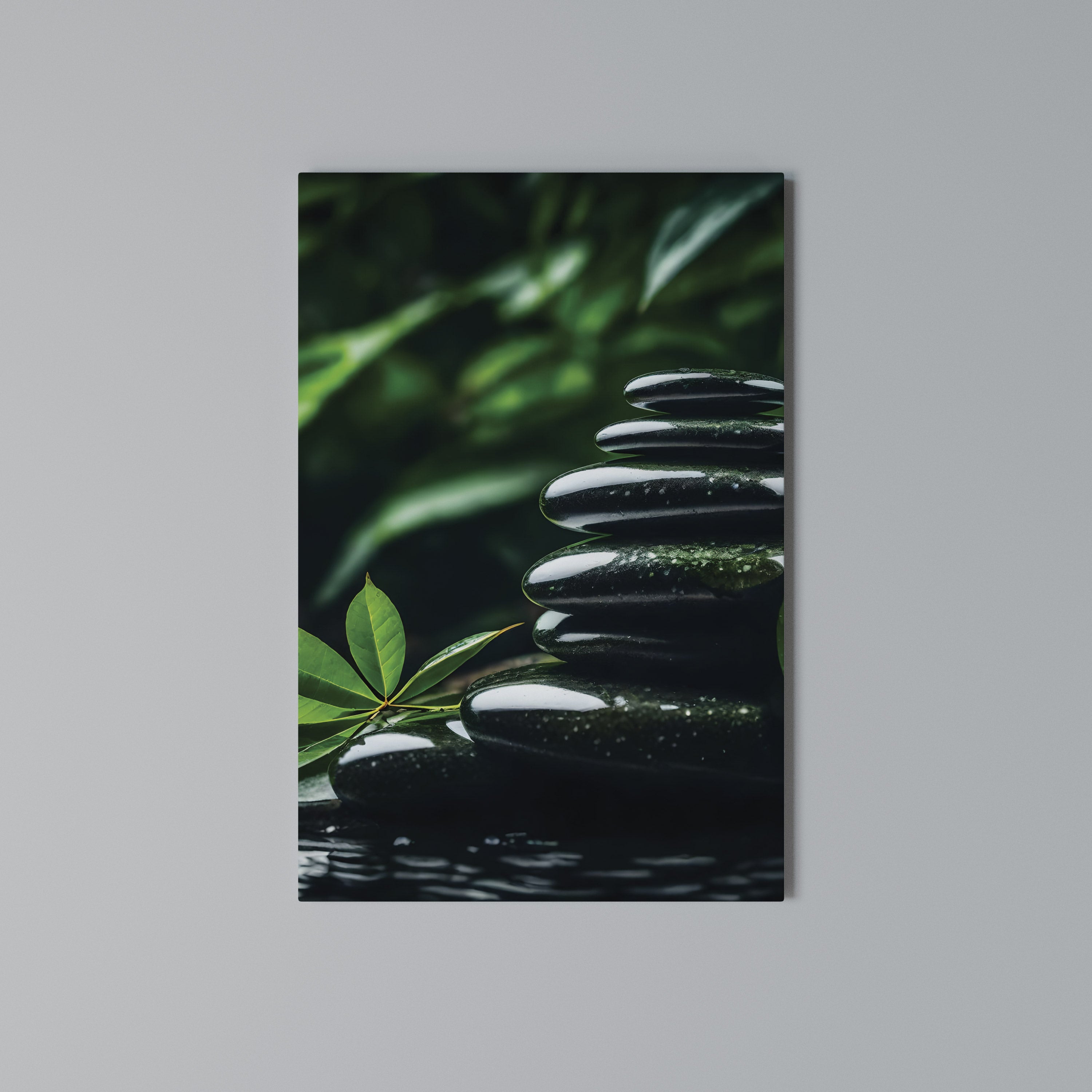 HARMONY STONES Vertical Canvas Print
