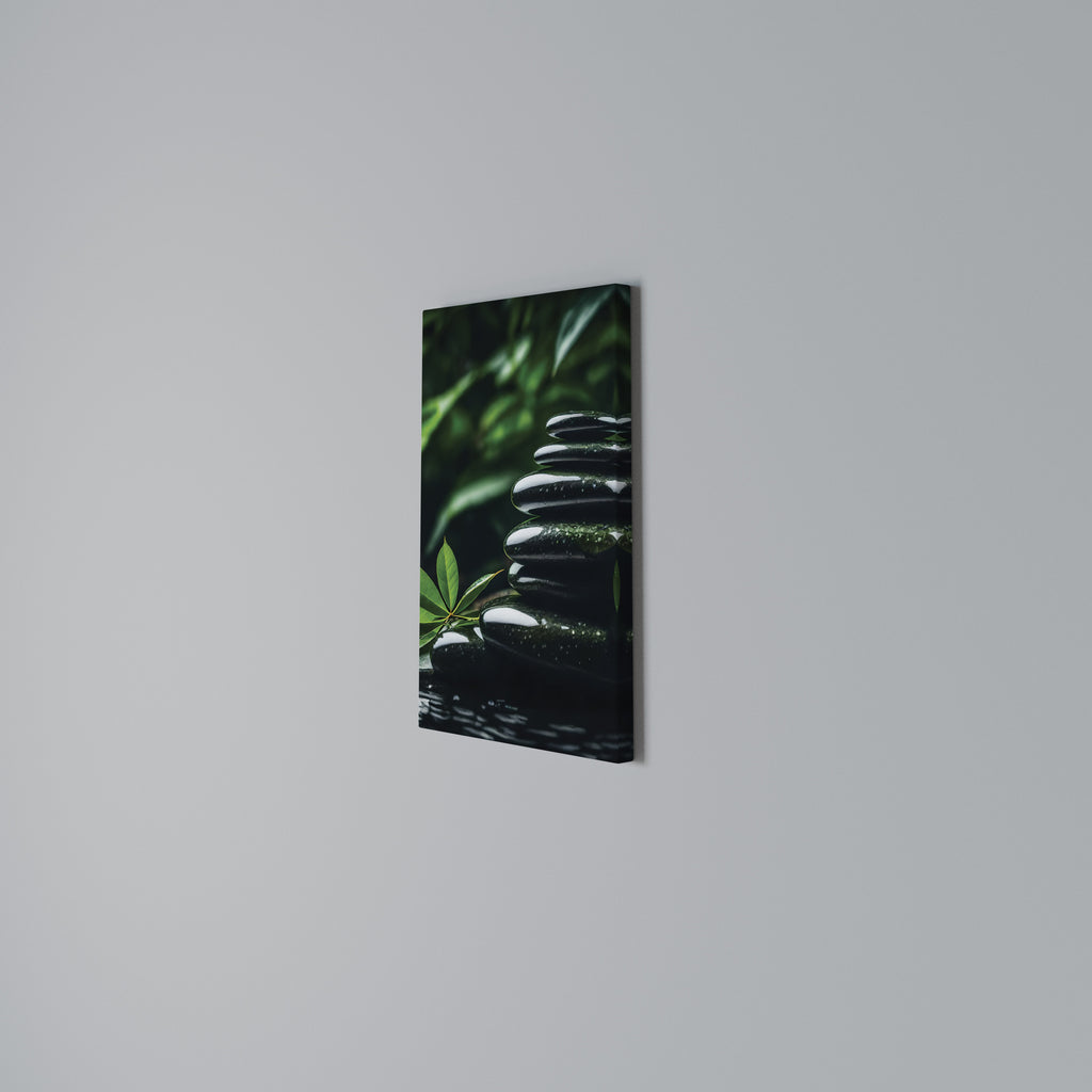 HARMONY STONES Vertical Canvas Print