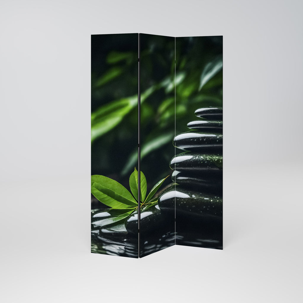 Paravent décoratif à 3 panneaux HARMONY STONES