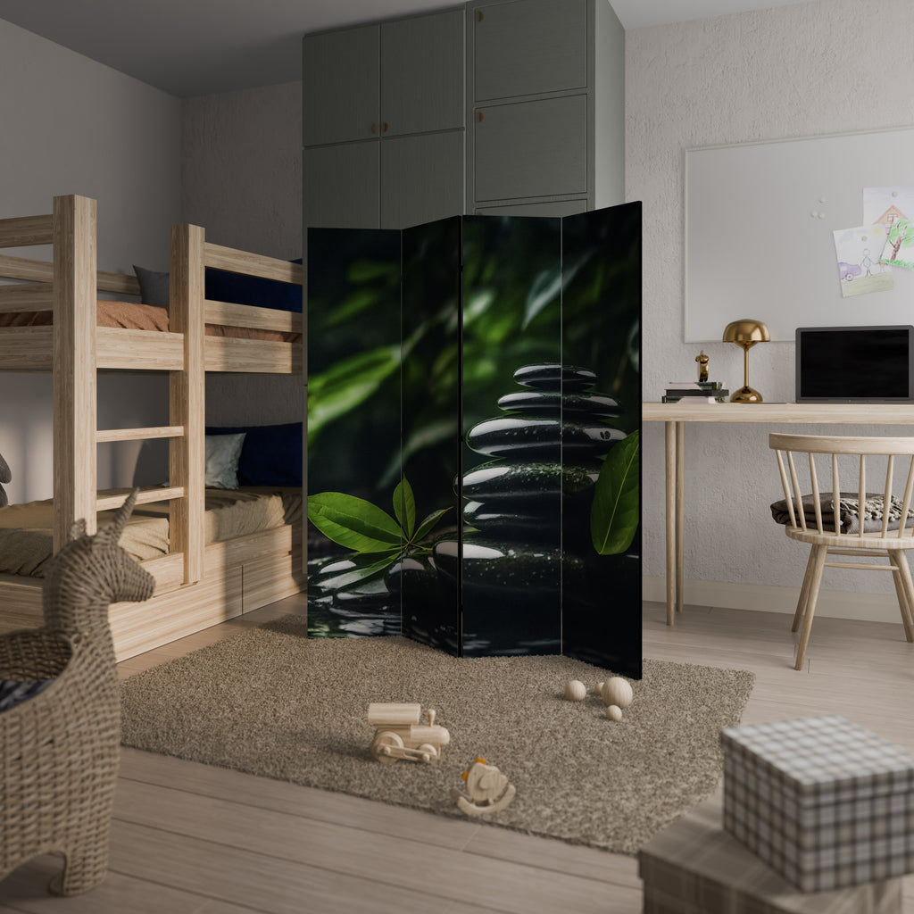 HARMONY STONES 4-Panel Room Divider