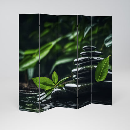 HARMONY STONES 5-Panel Room Divider