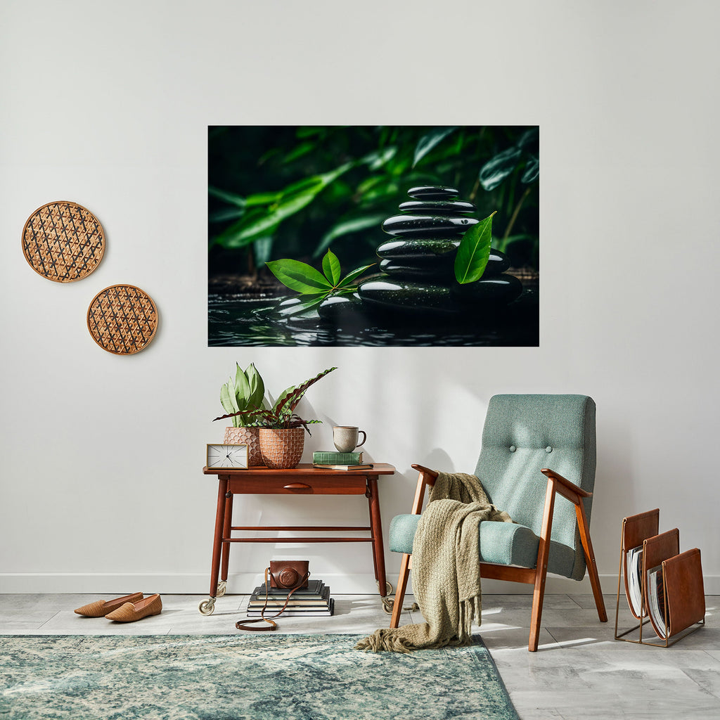 Affiche horizontale autocollante HARMONY STONES