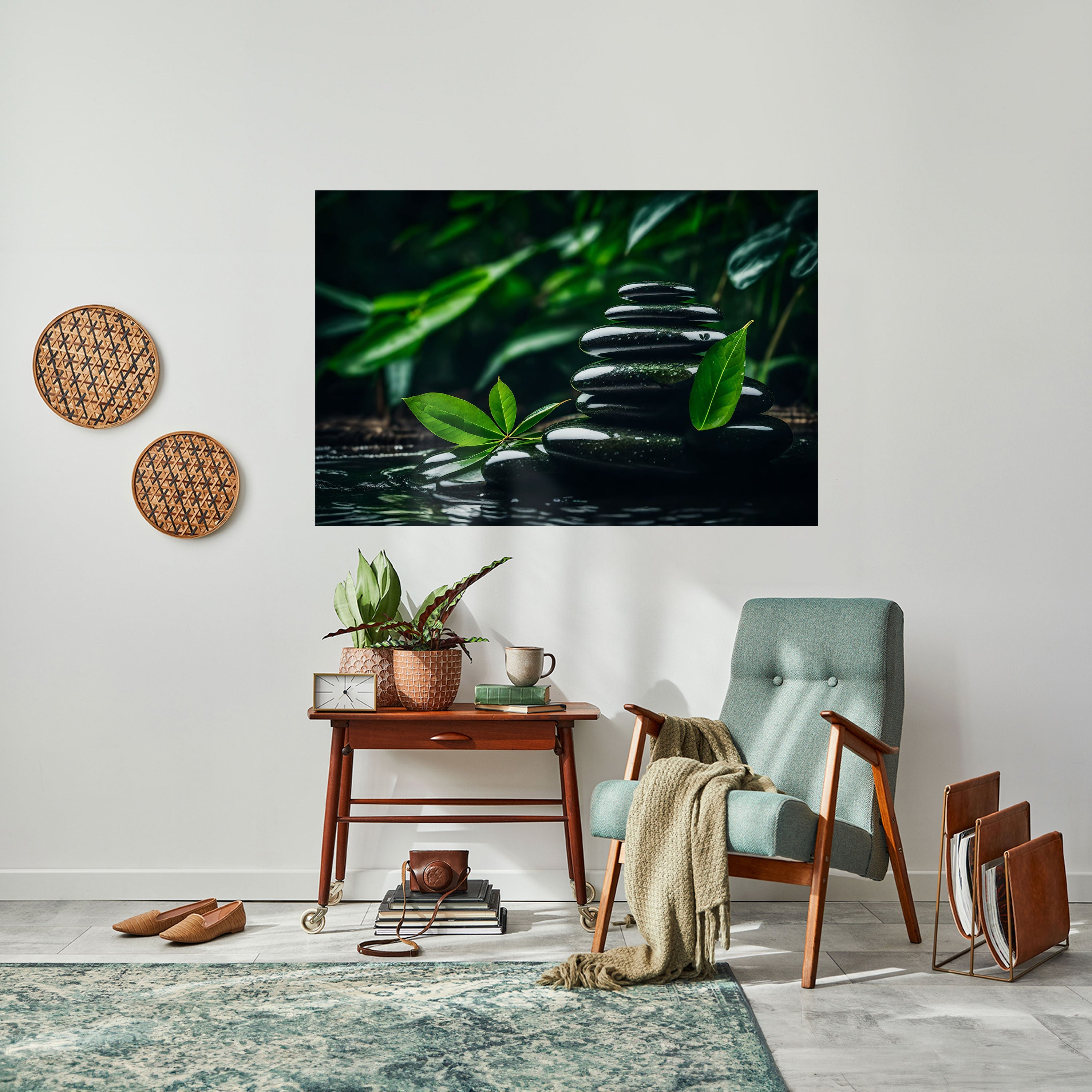 Affiche horizontale autocollante HARMONY STONES