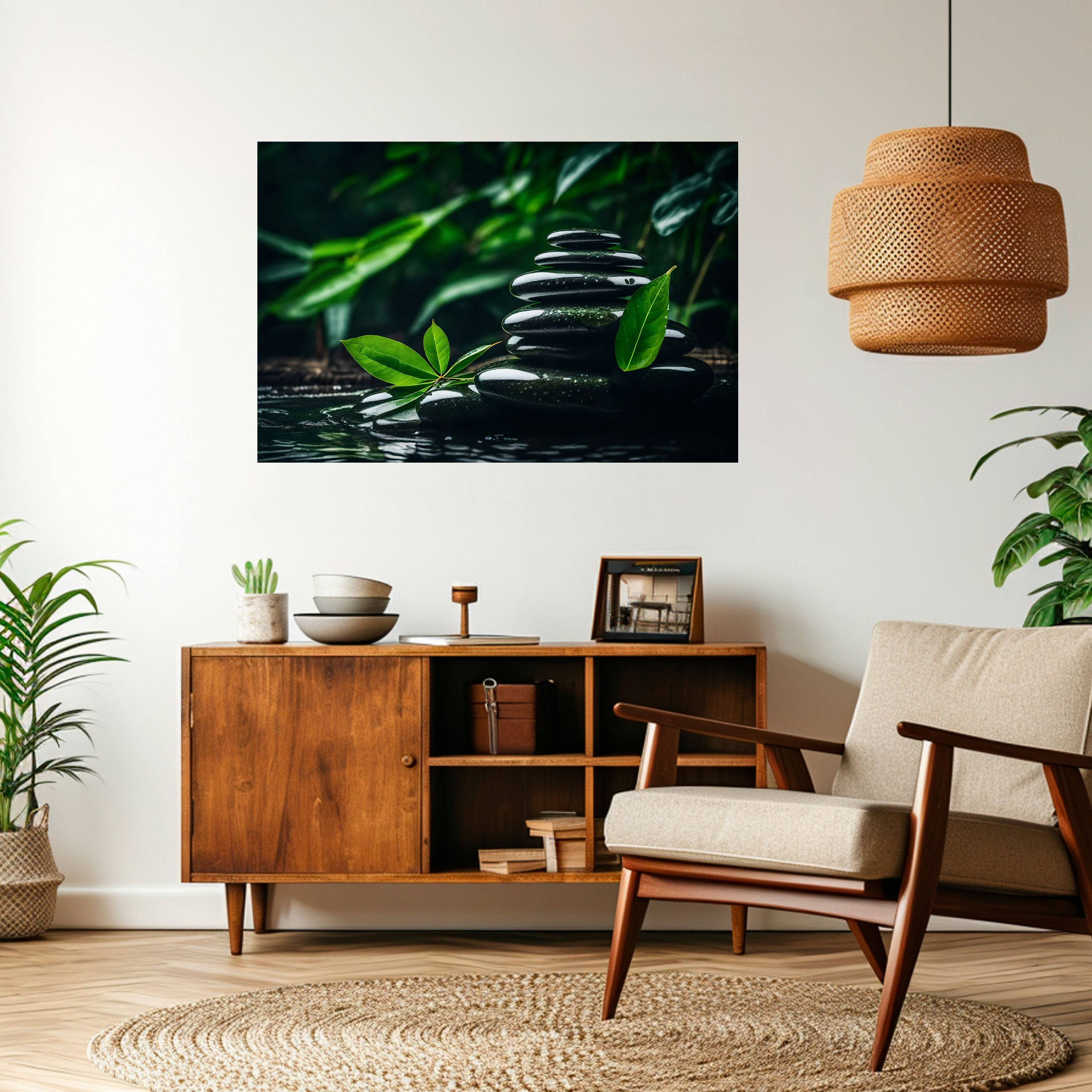 Affiche horizontale autocollante HARMONY STONES