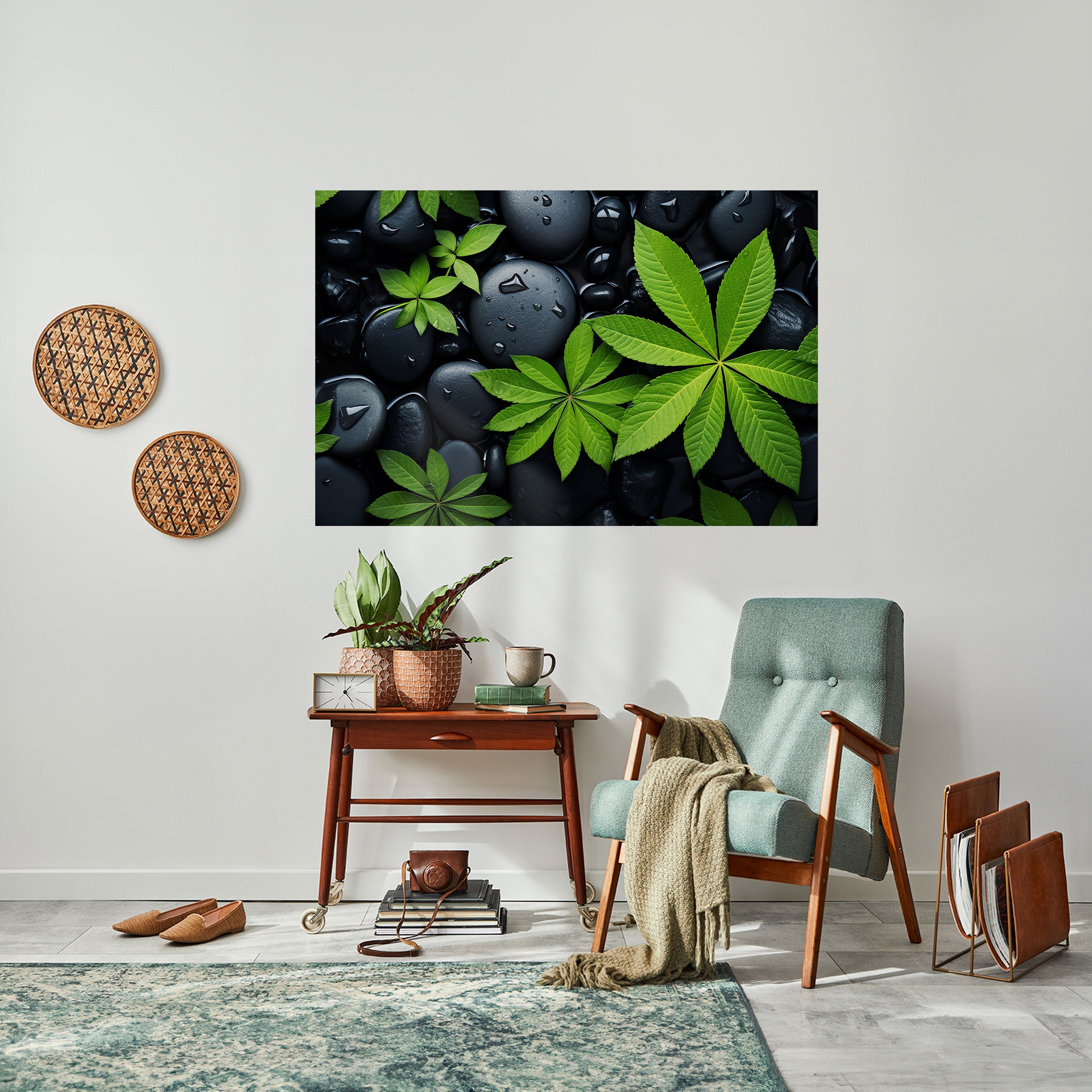 Affiche horizontale autocollante L'ÉTREINTE DE LA NATURE