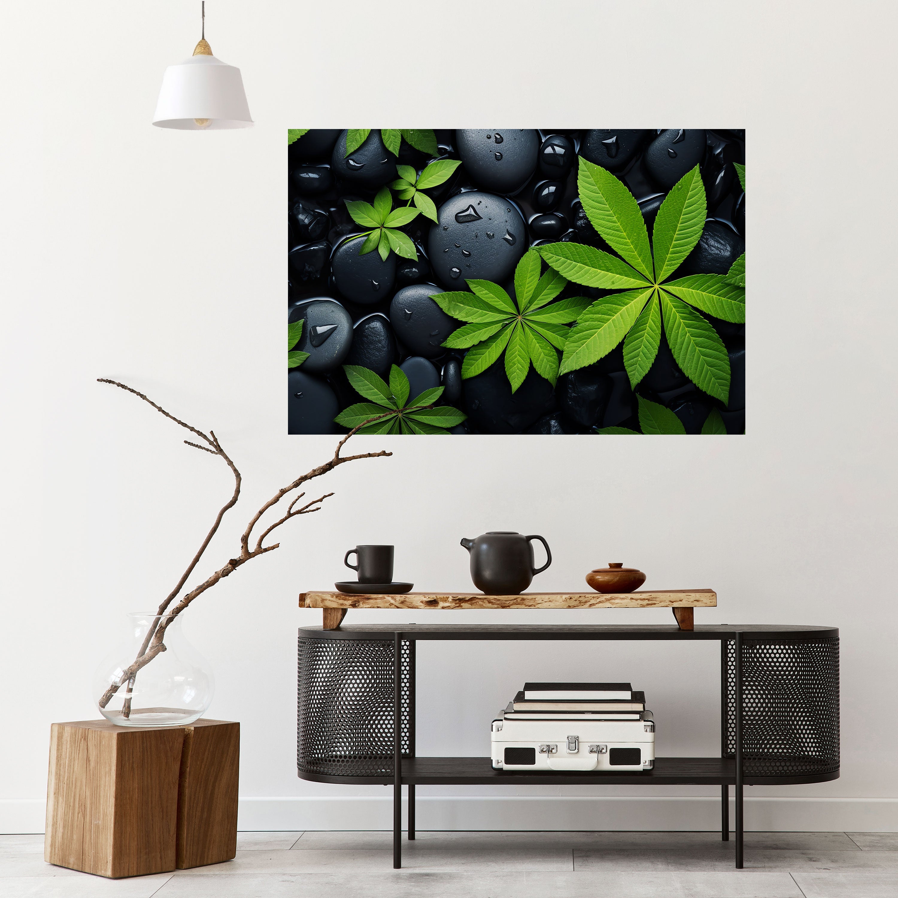 Affiche horizontale autocollante L'ÉTREINTE DE LA NATURE