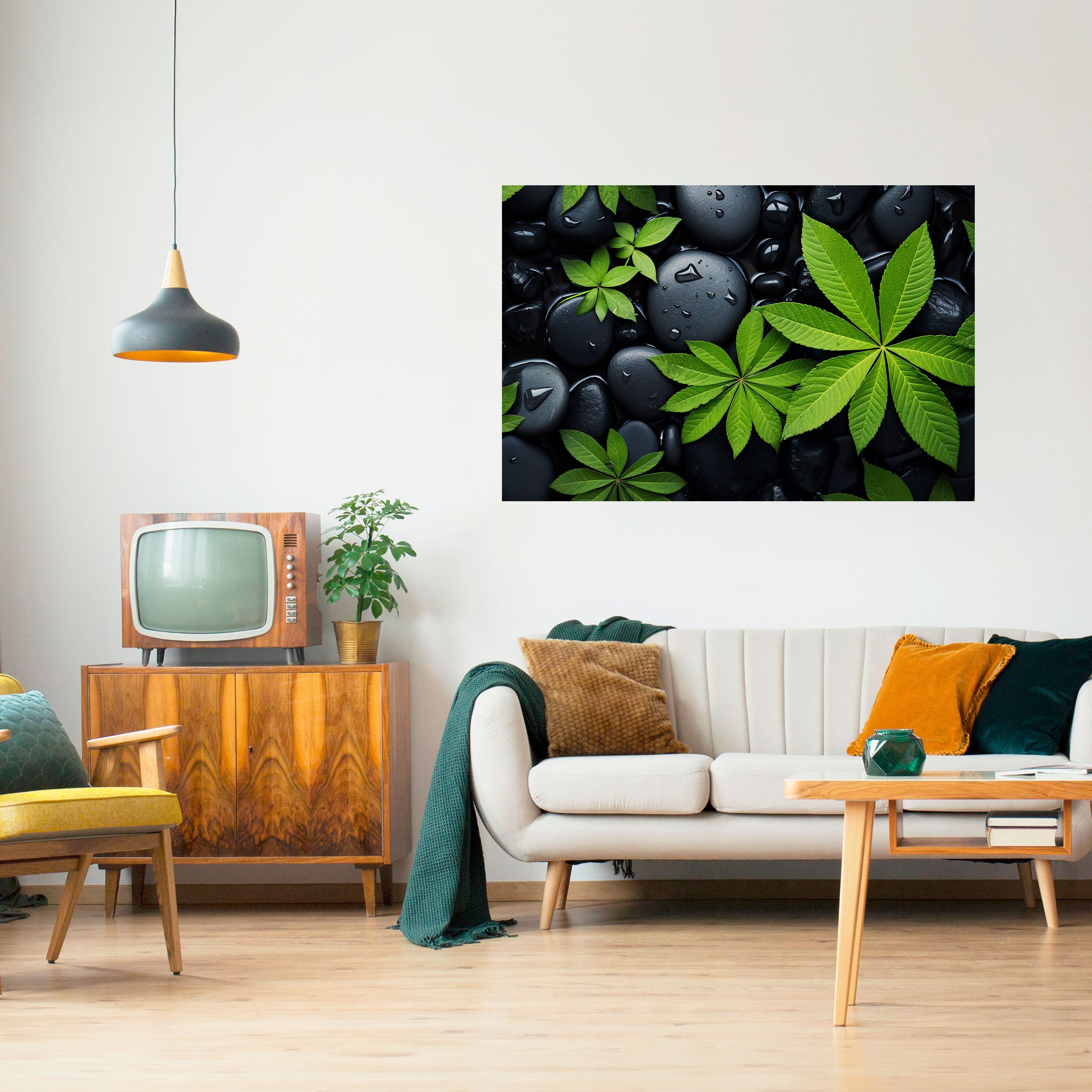 Affiche horizontale autocollante L'ÉTREINTE DE LA NATURE