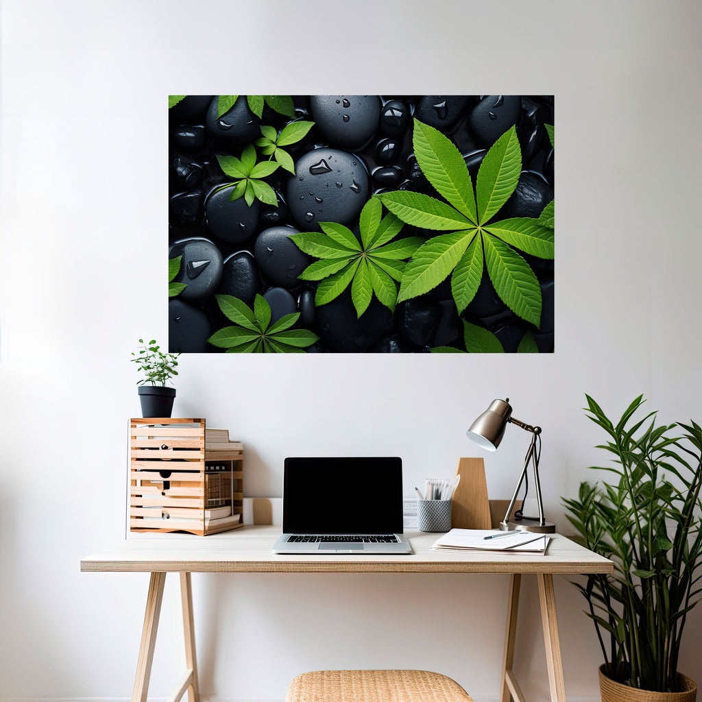 Affiche horizontale autocollante L'ÉTREINTE DE LA NATURE