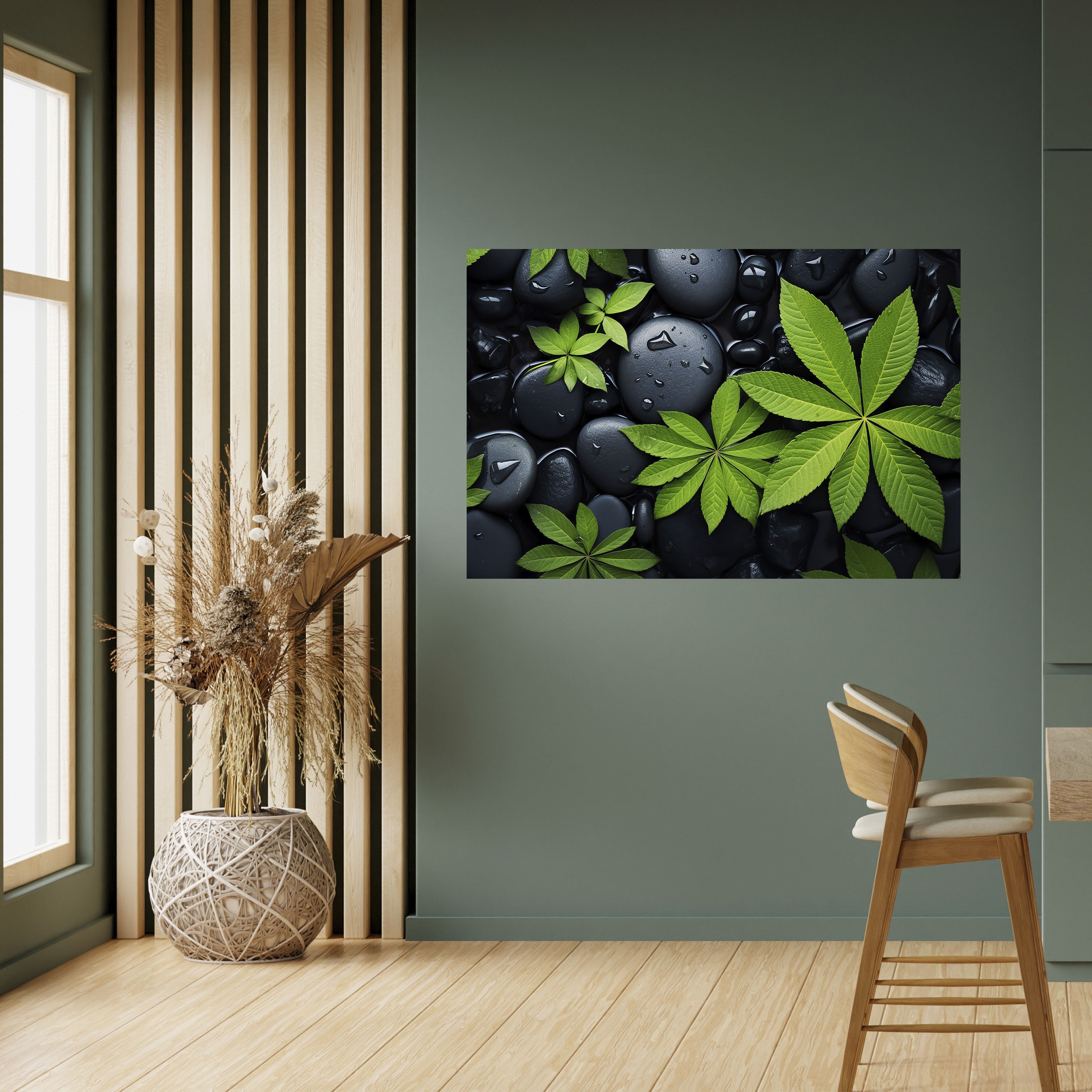 Affiche horizontale autocollante L'ÉTREINTE DE LA NATURE