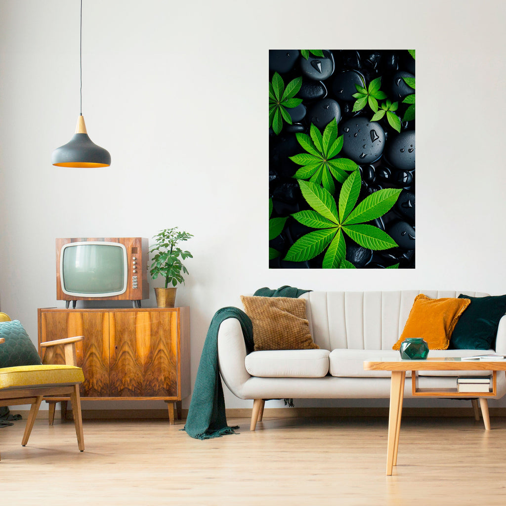 Affiche verticale autocollante « L'ÉTREINTE DE LA NATURE »