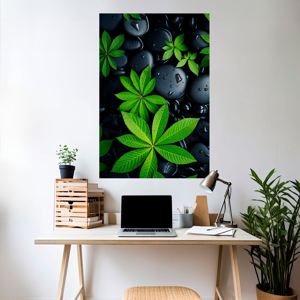 Affiche verticale autocollante « L'ÉTREINTE DE LA NATURE »