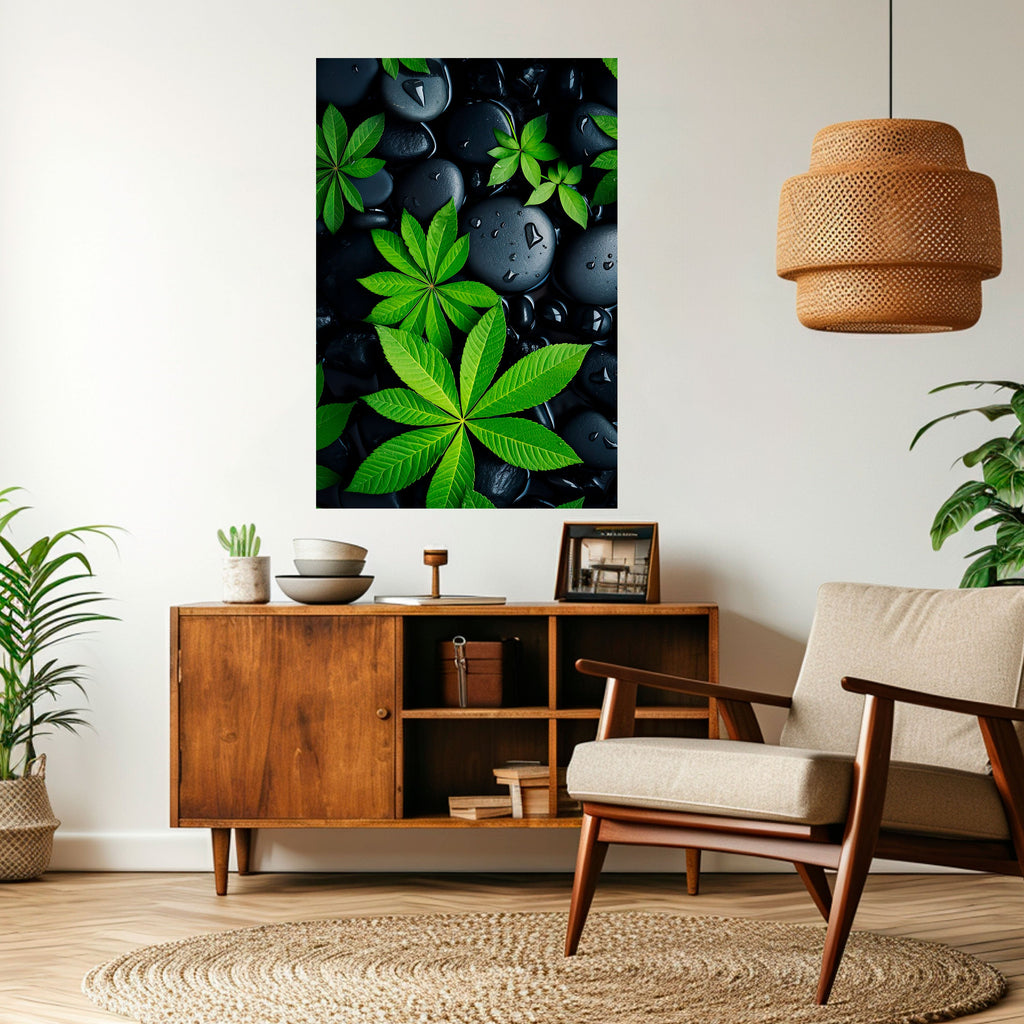 Affiche verticale autocollante « L'ÉTREINTE DE LA NATURE »