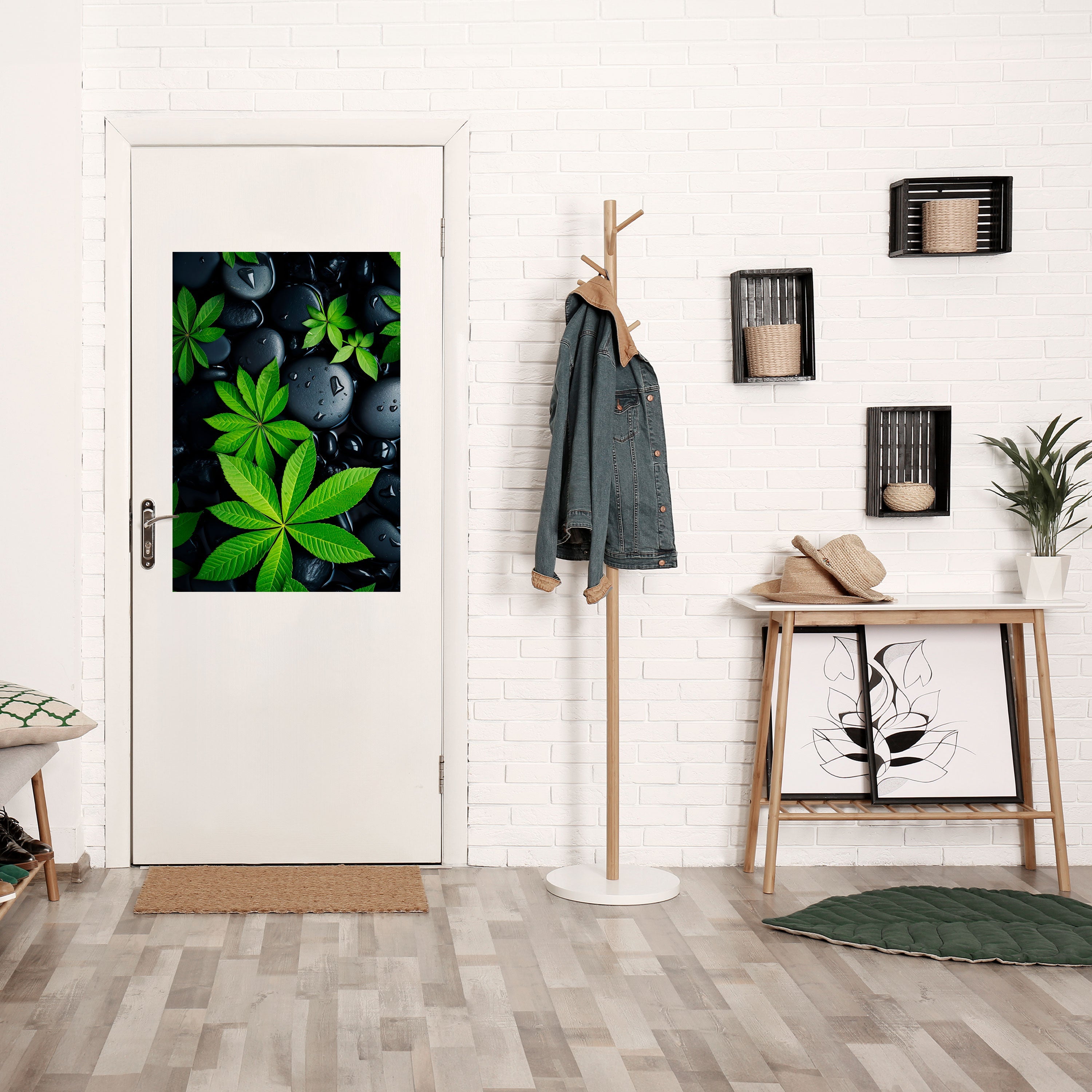 Affiche verticale autocollante « L'ÉTREINTE DE LA NATURE »