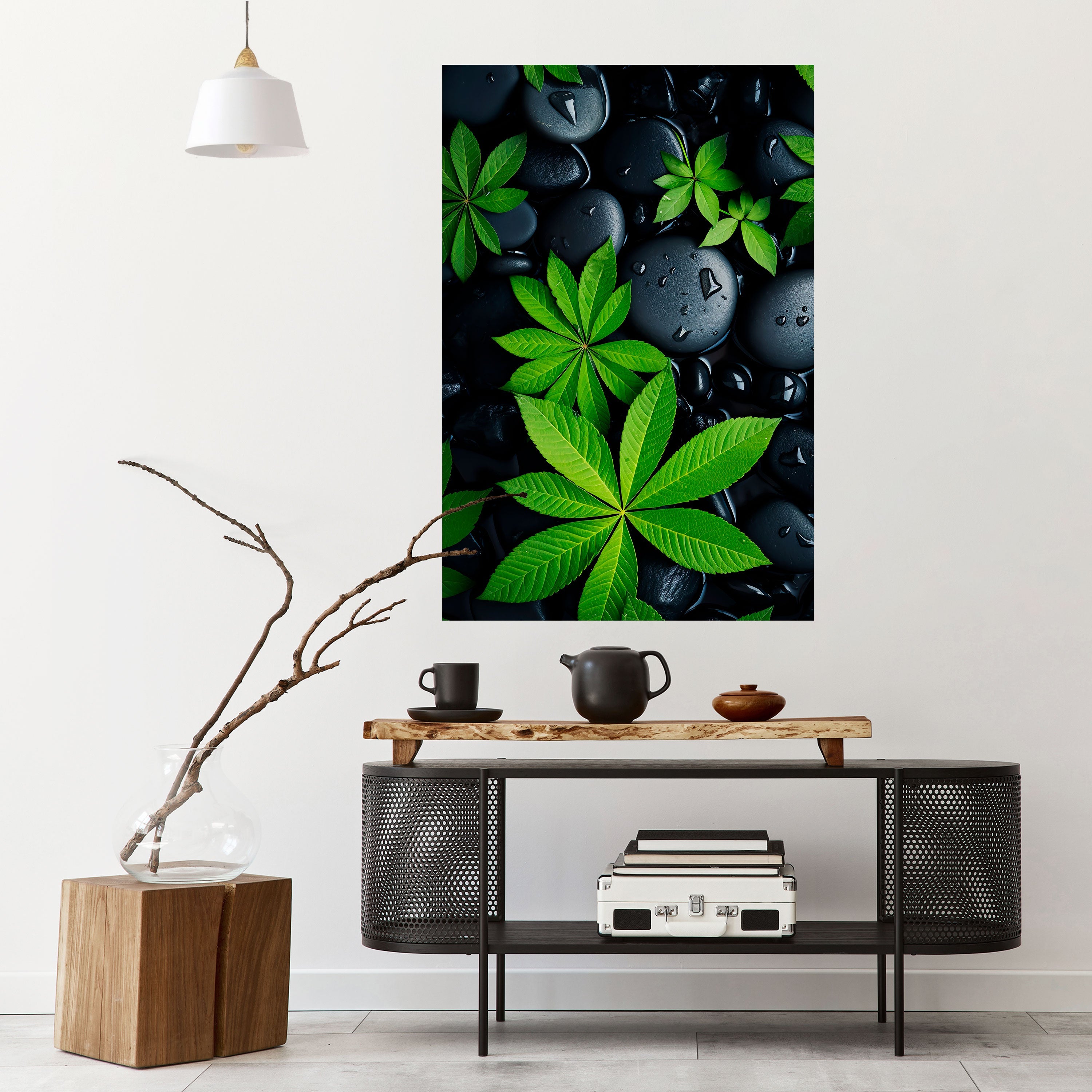 Affiche verticale autocollante « L'ÉTREINTE DE LA NATURE »