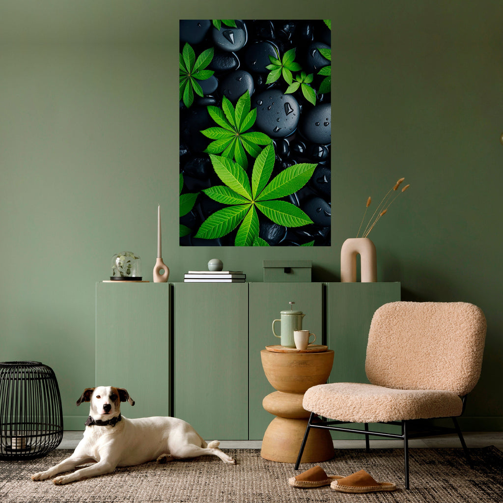 Affiche verticale autocollante « L'ÉTREINTE DE LA NATURE »