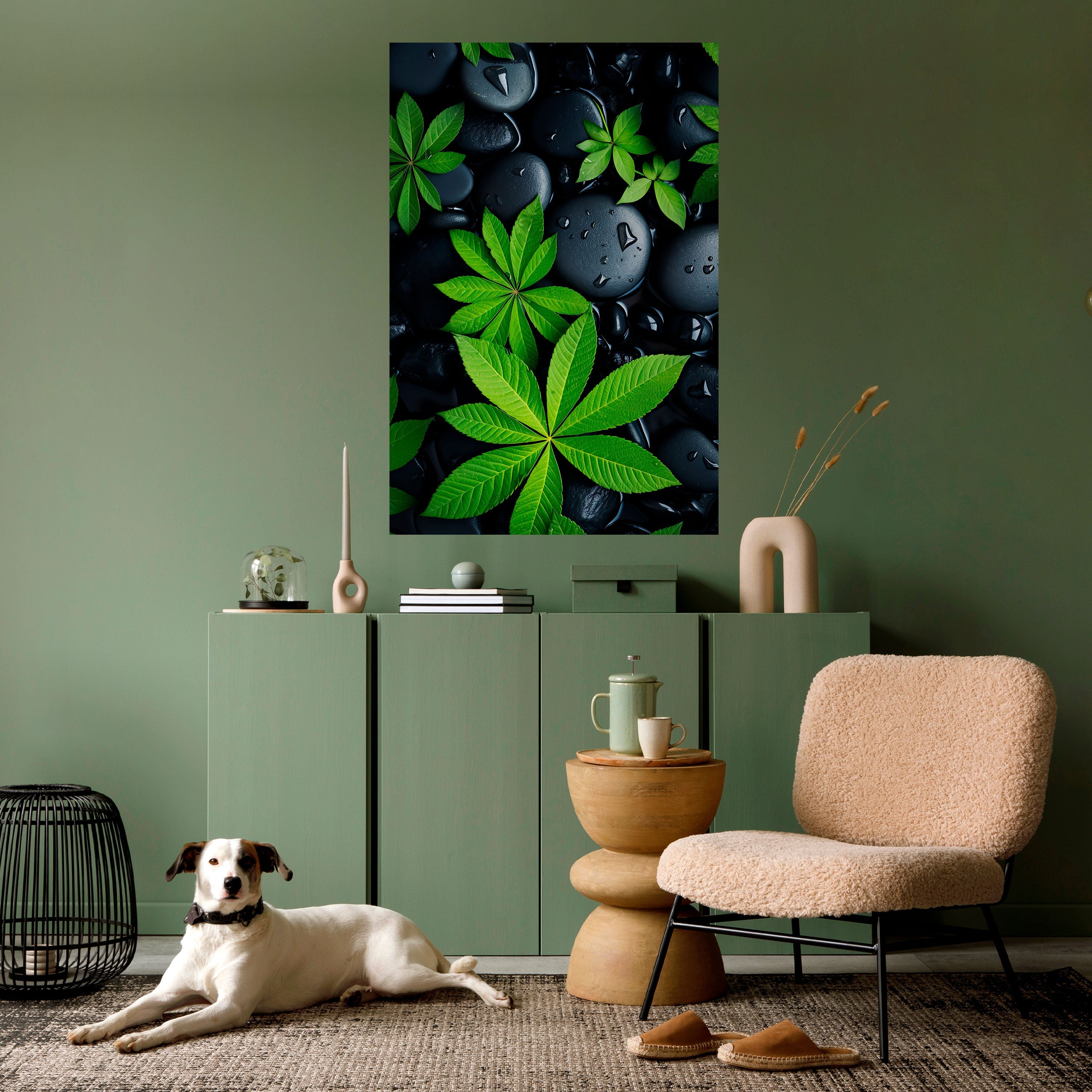 Affiche verticale autocollante « L'ÉTREINTE DE LA NATURE »