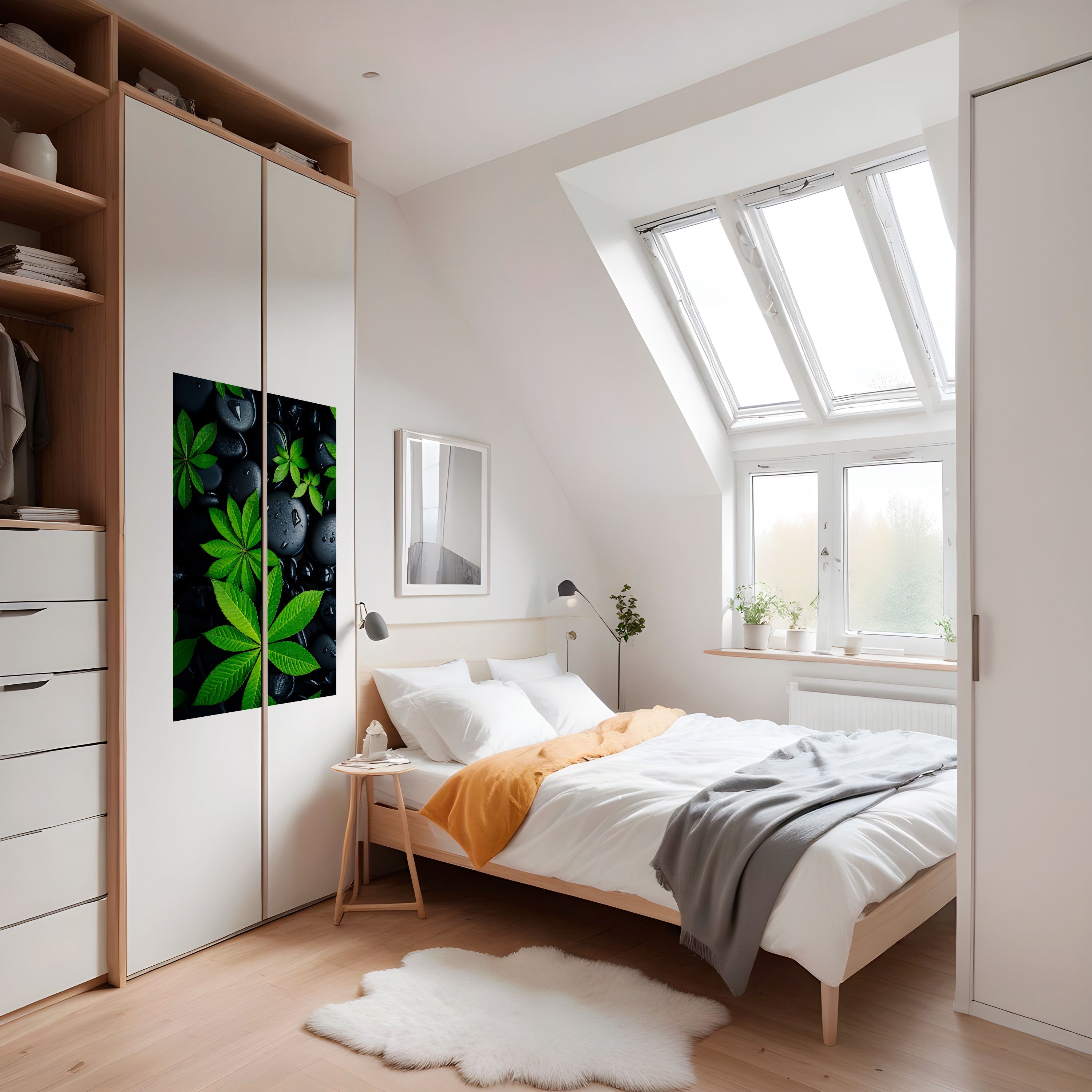 Affiche verticale autocollante « L'ÉTREINTE DE LA NATURE »