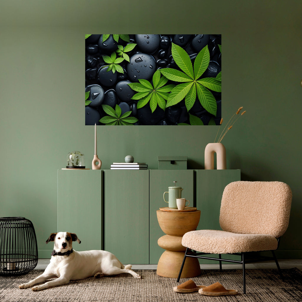 Affiche horizontale autocollante L'ÉTREINTE DE LA NATURE