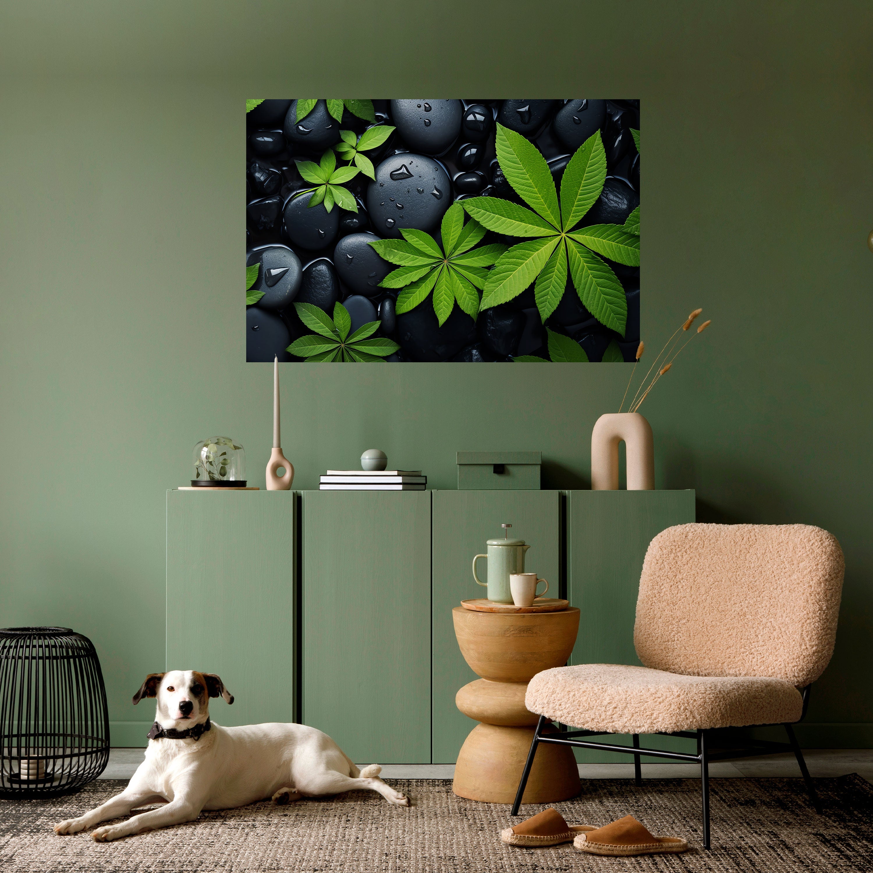 Affiche horizontale autocollante L'ÉTREINTE DE LA NATURE