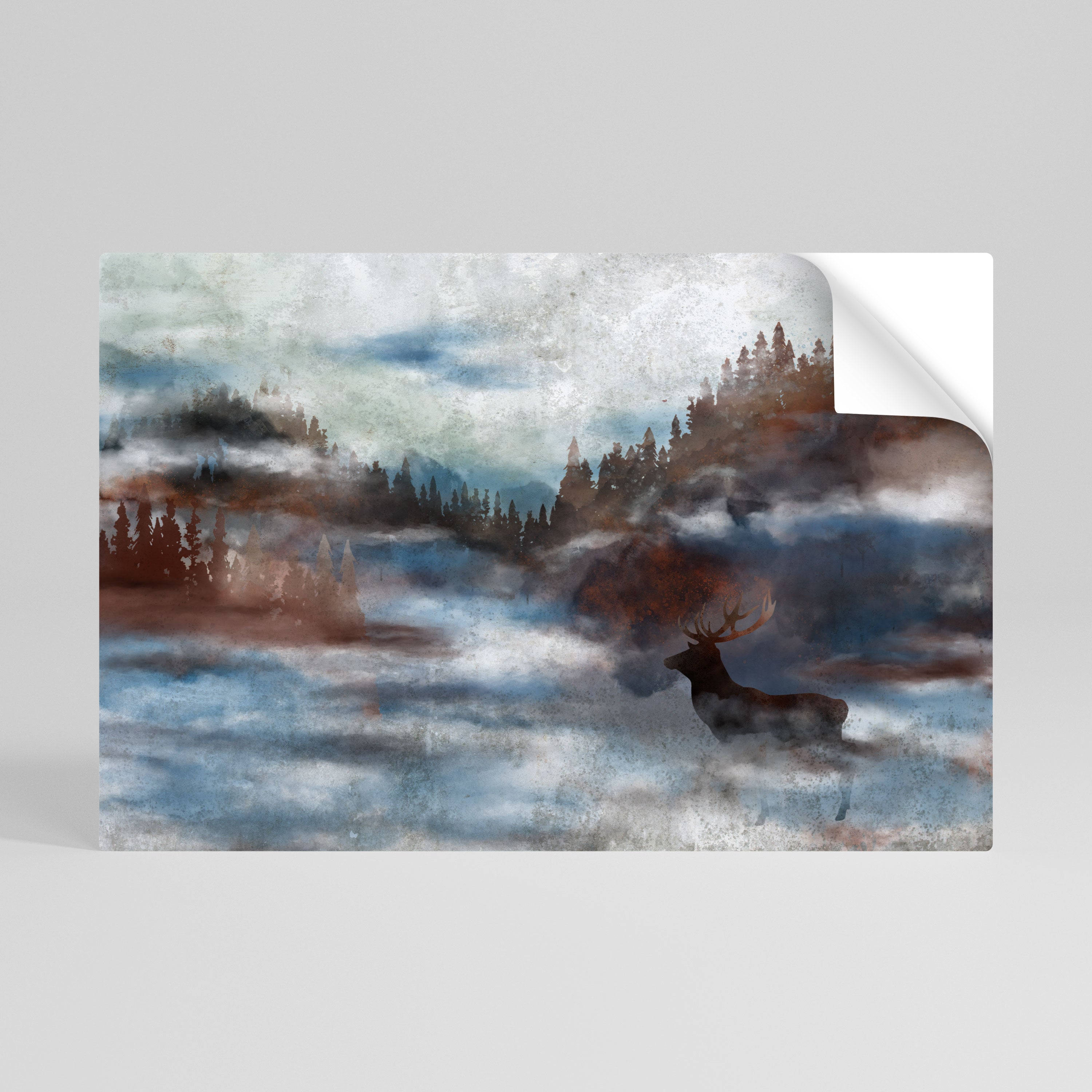 HARMONY IN HAZE Peel and Stick Horizontal Poster