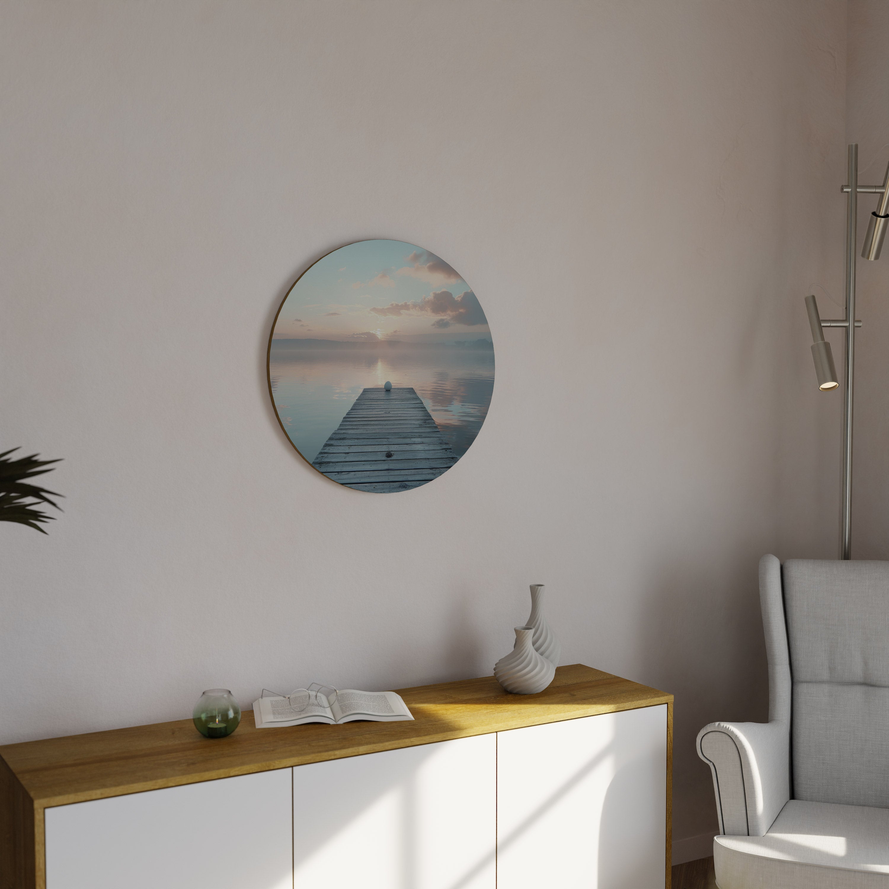 Décoration murale ronde GENTLE MORNING MYSTIQUE