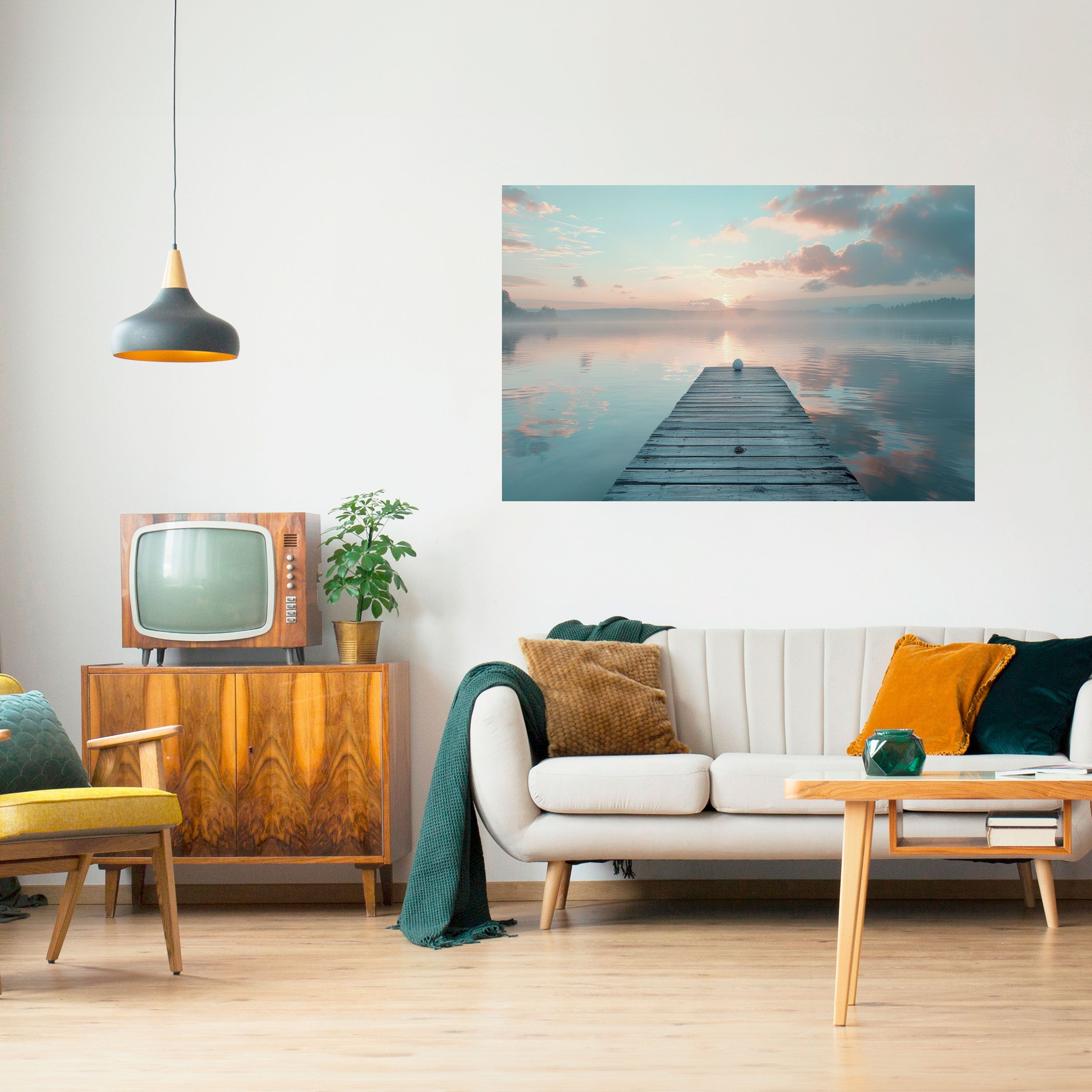 Affiche horizontale autocollante GENTLE MORNING MYSTIQUE