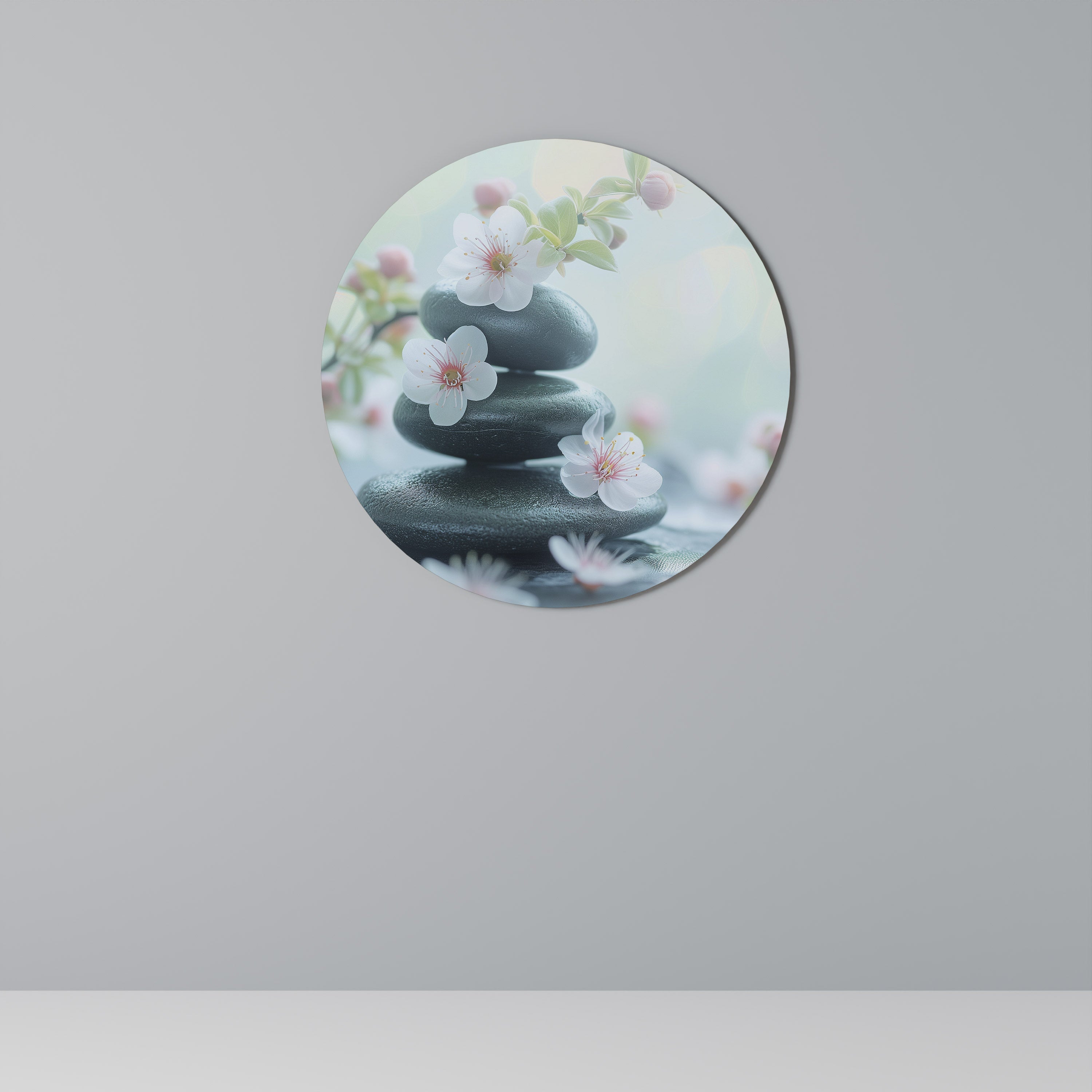 Art mural rond MOMENTS DE PLEINE CONSCIENCE