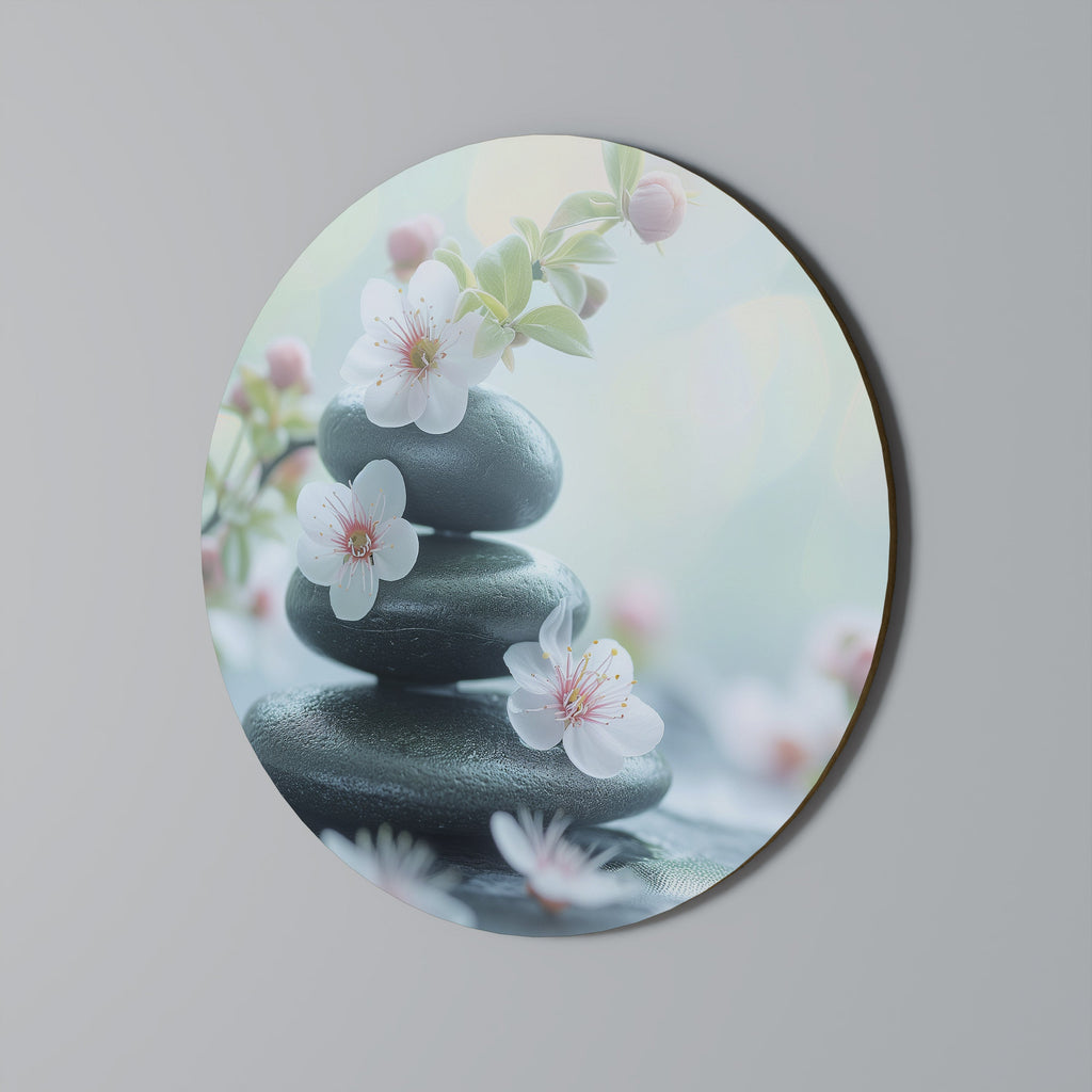 Art mural rond MOMENTS DE PLEINE CONSCIENCE