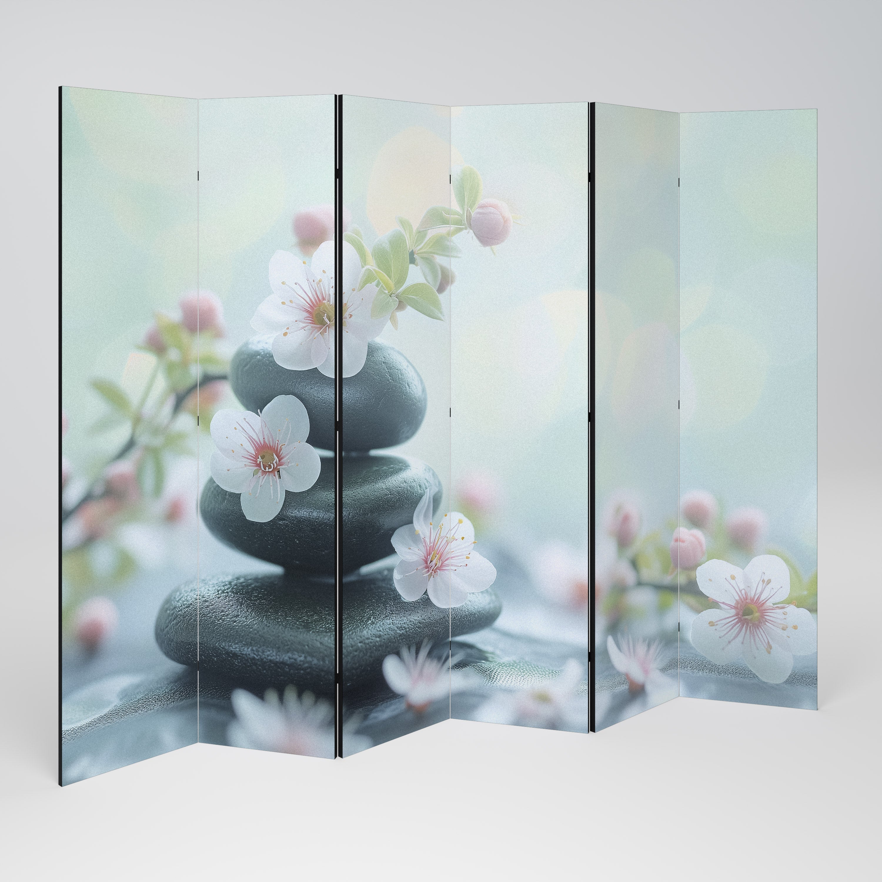 MINDFUL MOMENTS Decorative 6-Panel Room Divider