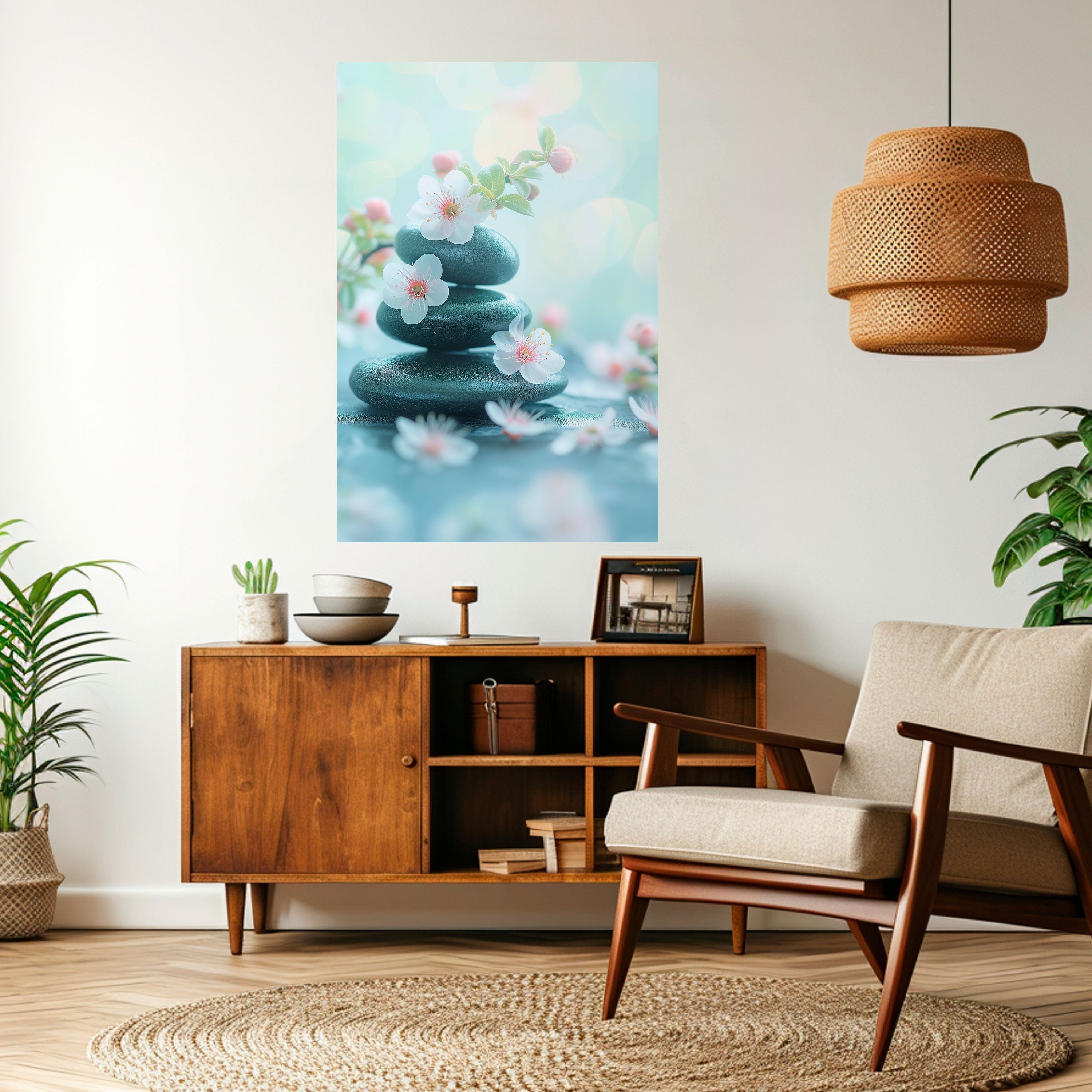 Affiche verticale autocollante MOMENTS DE PLEINE CONSCIENCE