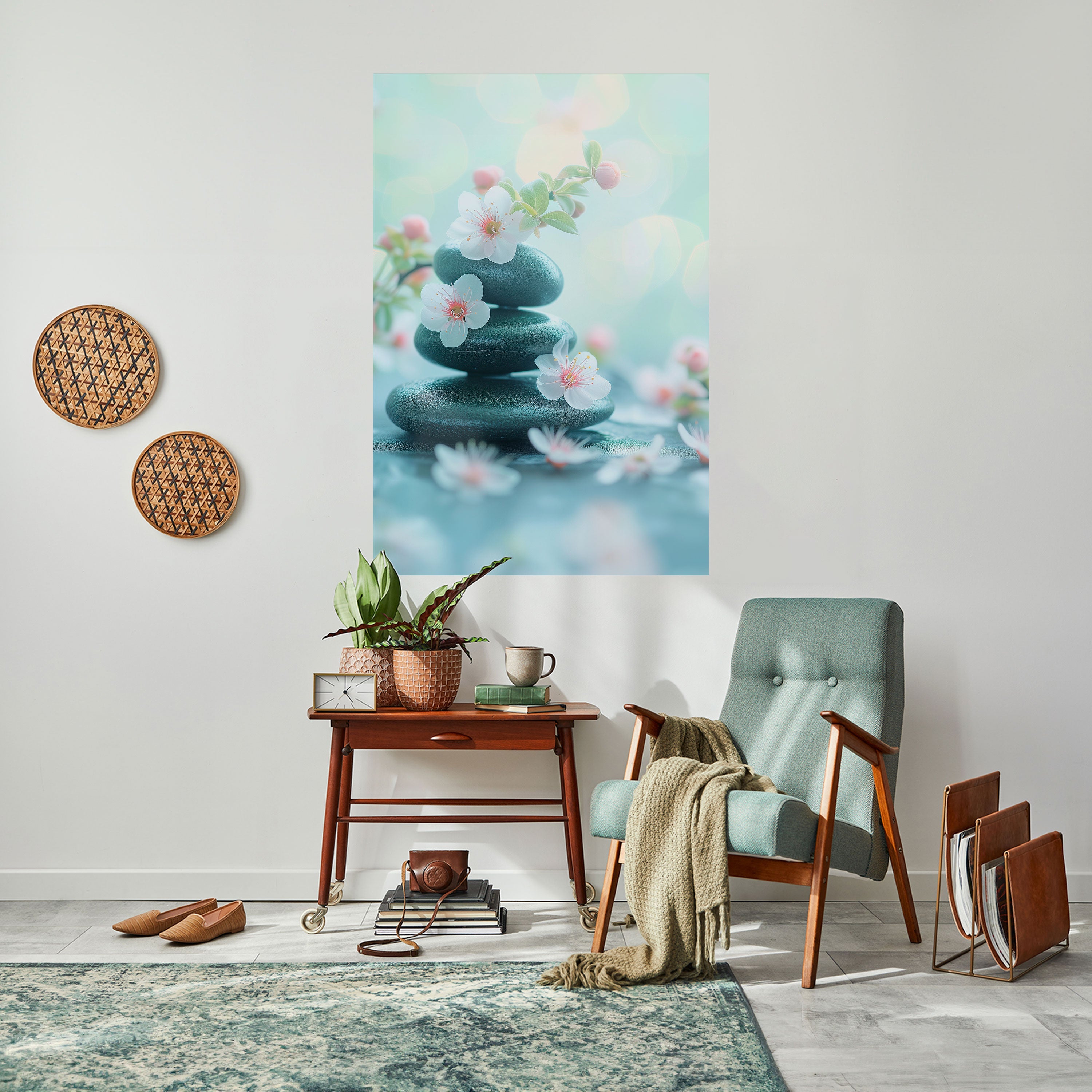 Affiche verticale autocollante MOMENTS DE PLEINE CONSCIENCE