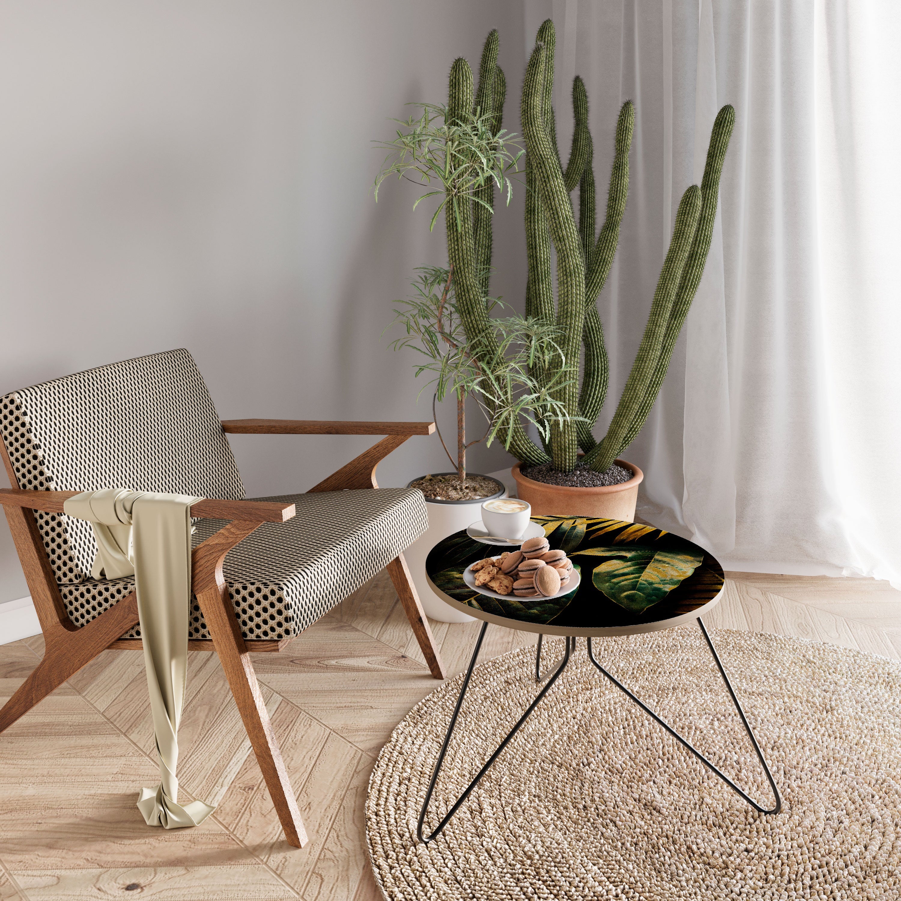 Table basse ENIGMATIC FOLIAGE TWILIGHT 60