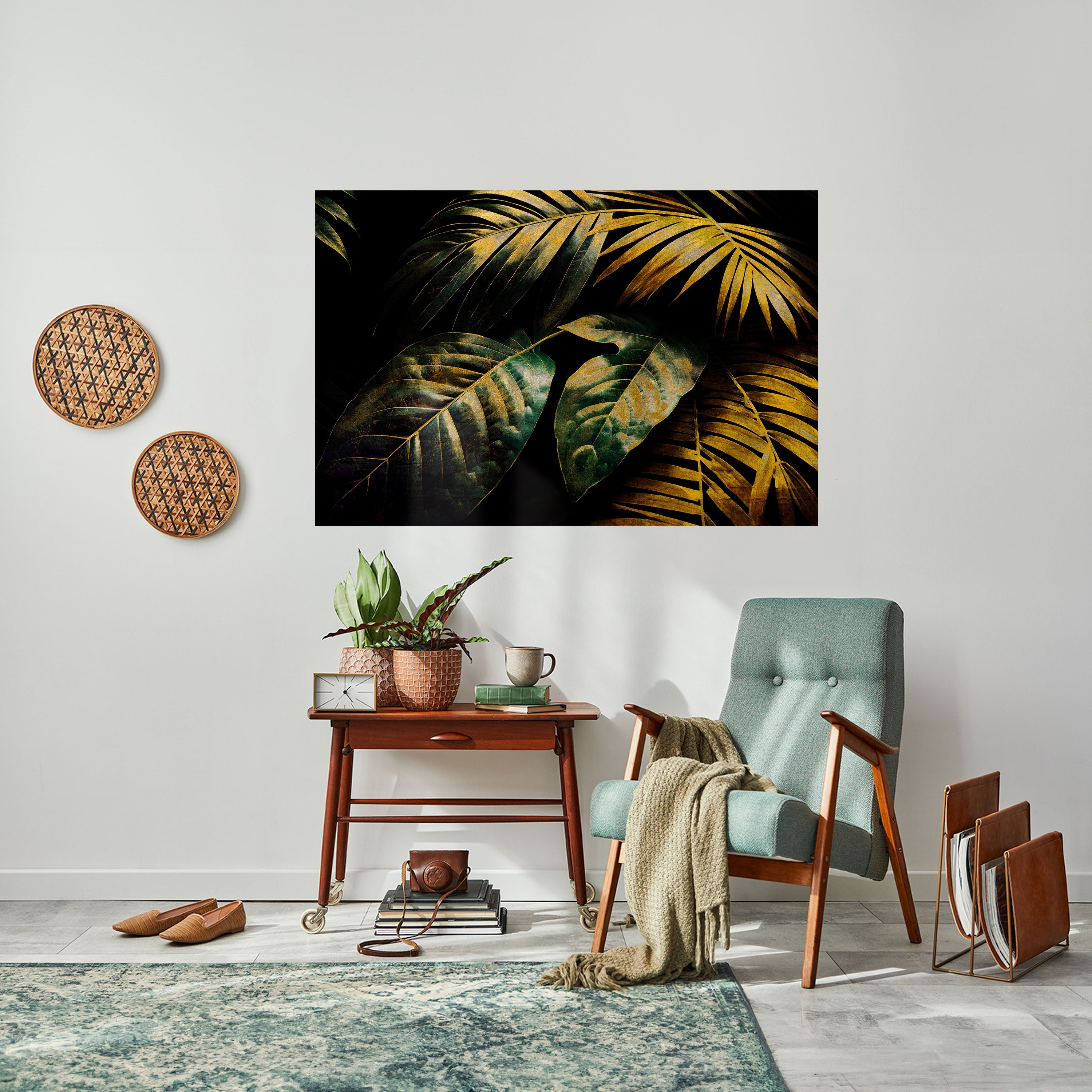 Affiche horizontale autocollante « FEUILLAGE ÉNIGMATIQUE »