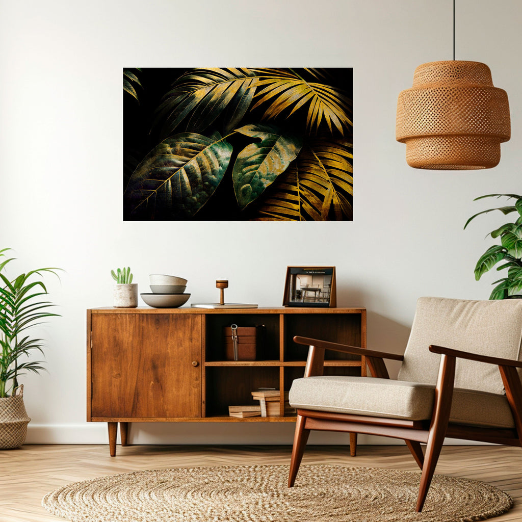 Affiche horizontale autocollante « FEUILLAGE ÉNIGMATIQUE »