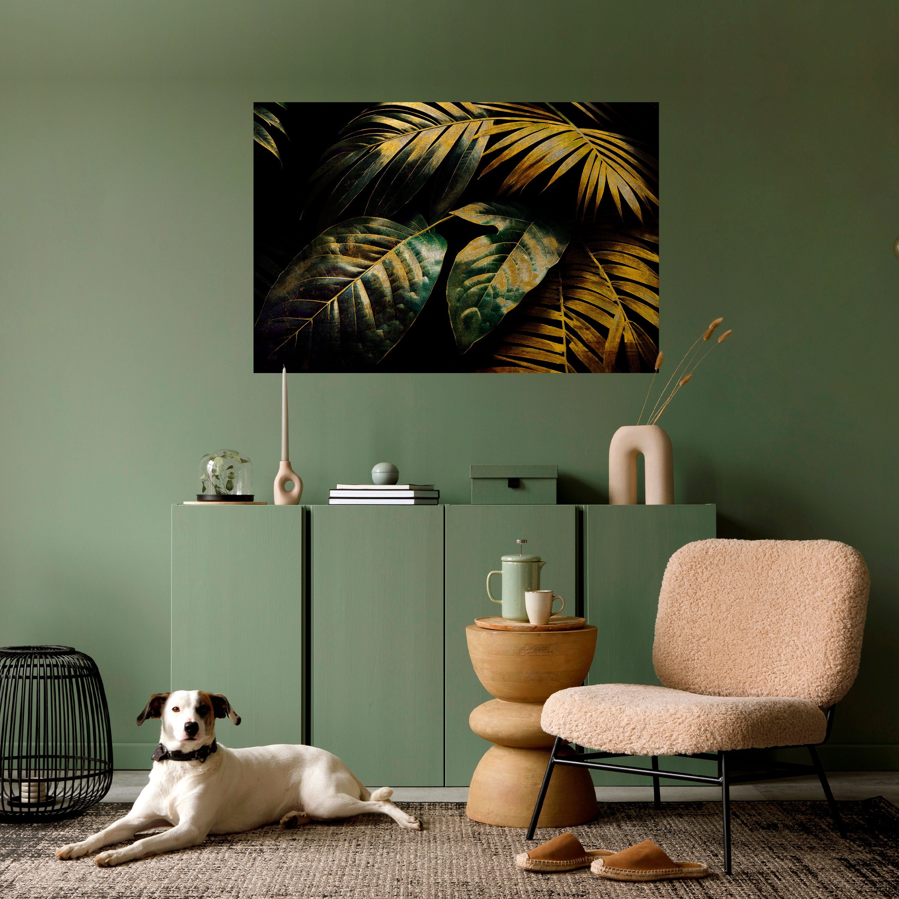 Affiche horizontale autocollante « FEUILLAGE ÉNIGMATIQUE »