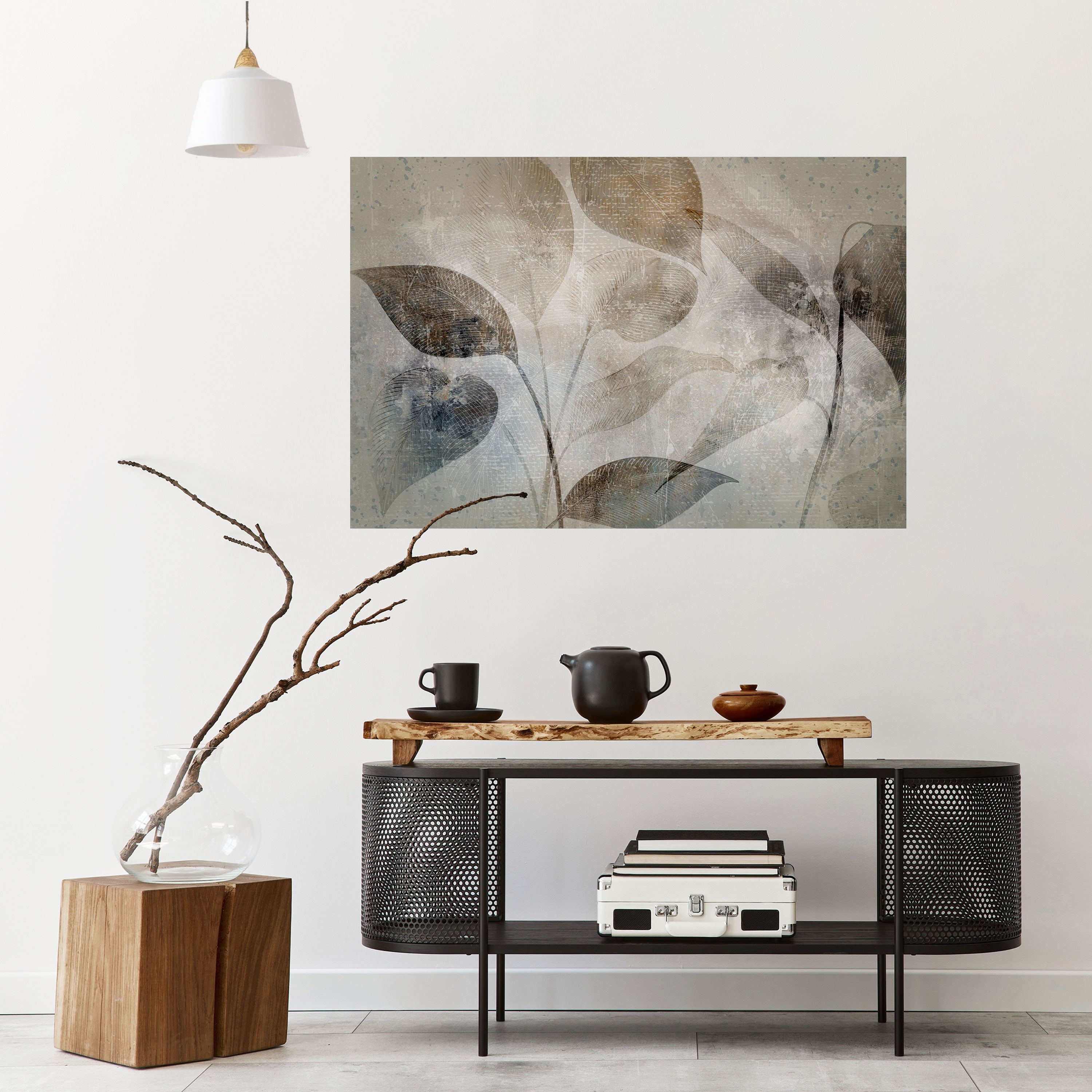 Affiche horizontale autocollante « Harmonie botanique sereine »