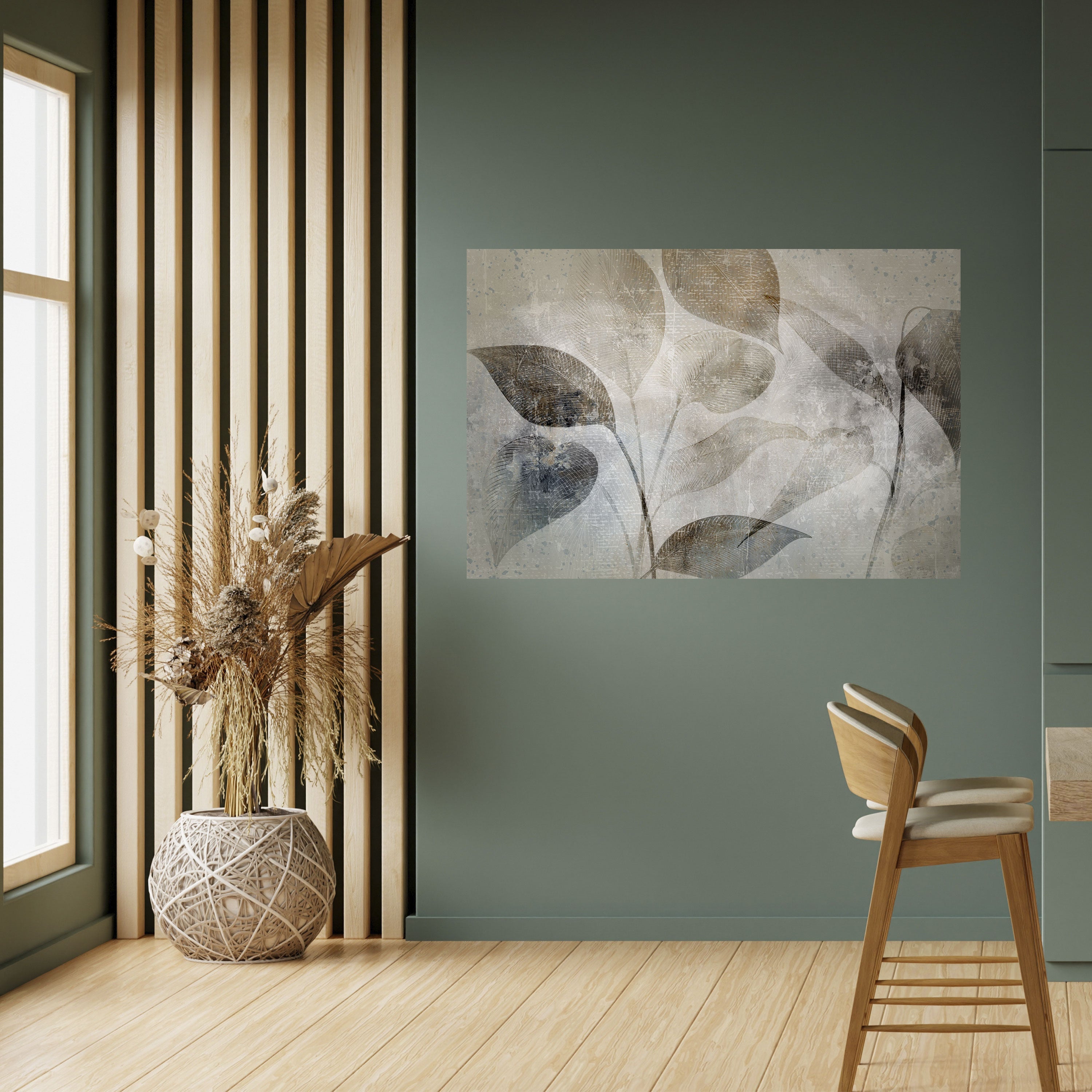 Affiche horizontale autocollante « Harmonie botanique sereine »