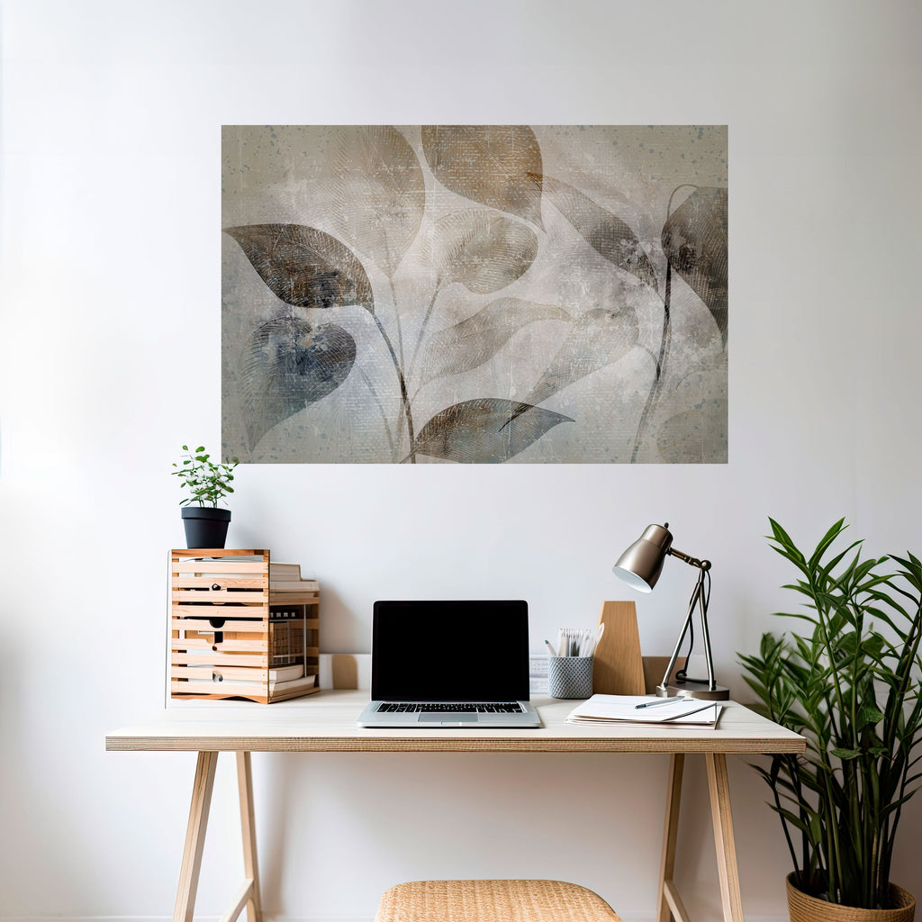 SERENE BOTANICAL HARMONY Peel and Stick Horizontal Poster