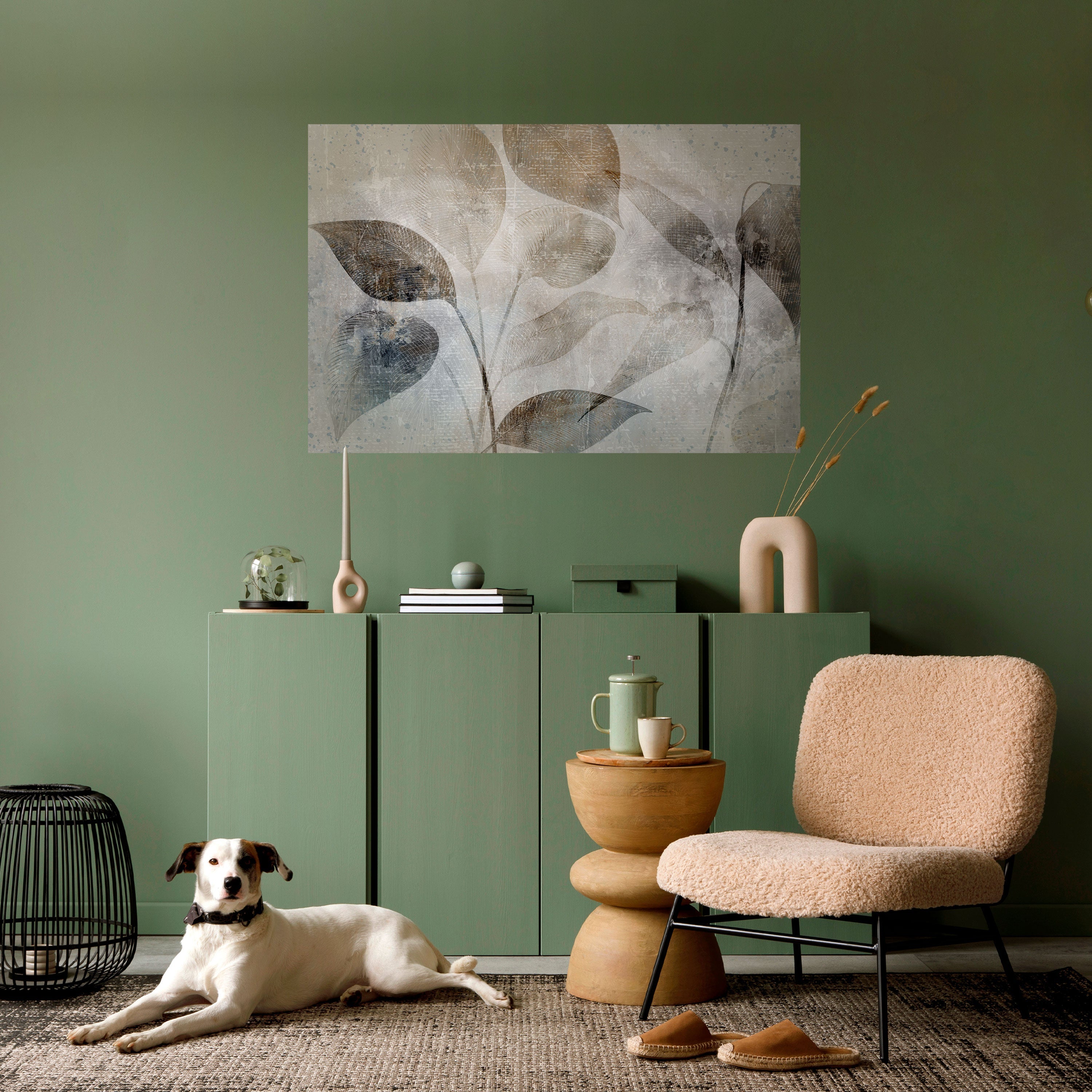 Affiche horizontale autocollante « Harmonie botanique sereine »