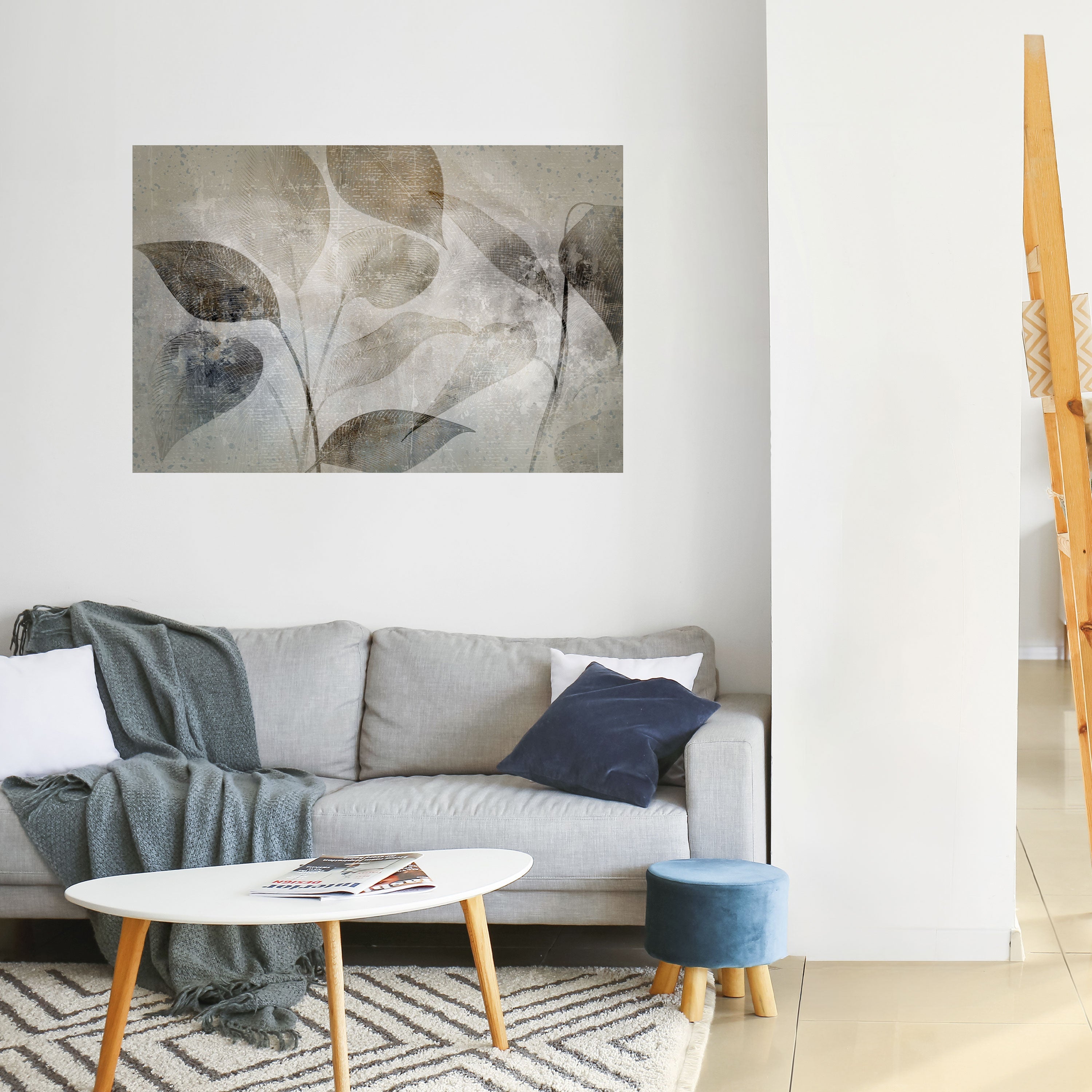 Affiche horizontale autocollante « Harmonie botanique sereine »