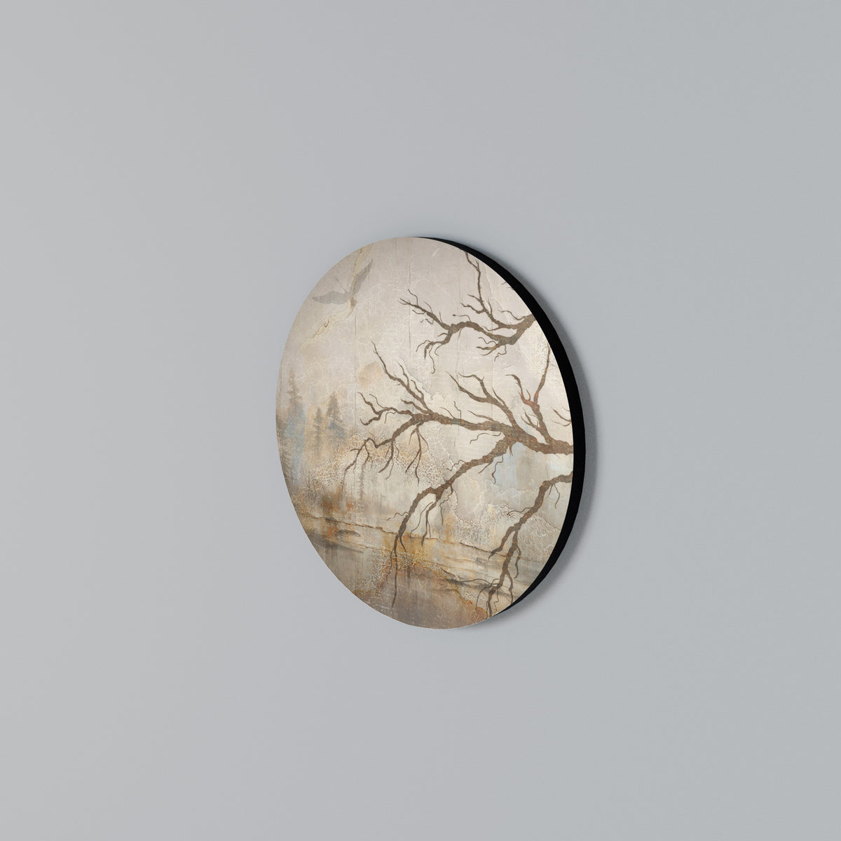 FLIGHT OF FANTASY Round Wall Art