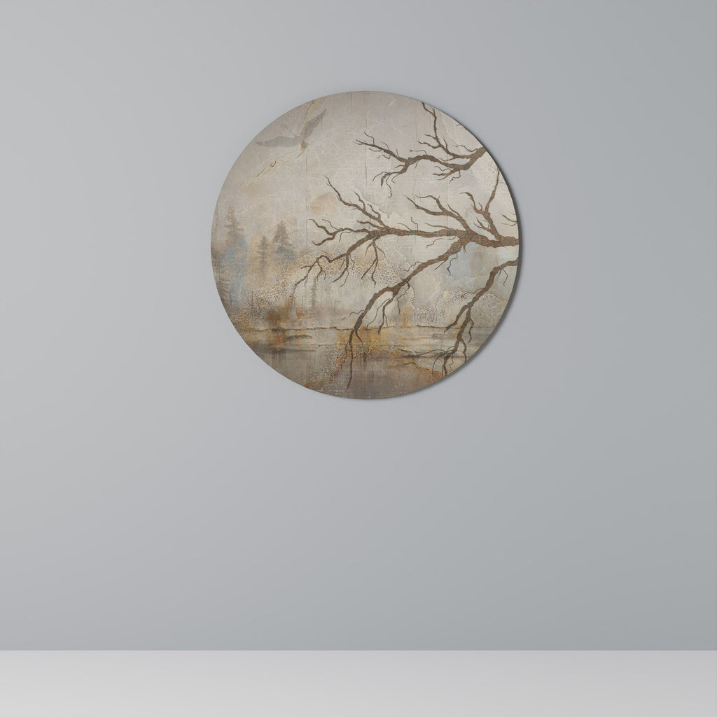 Art mural rond FLIGHT OF FANTASY