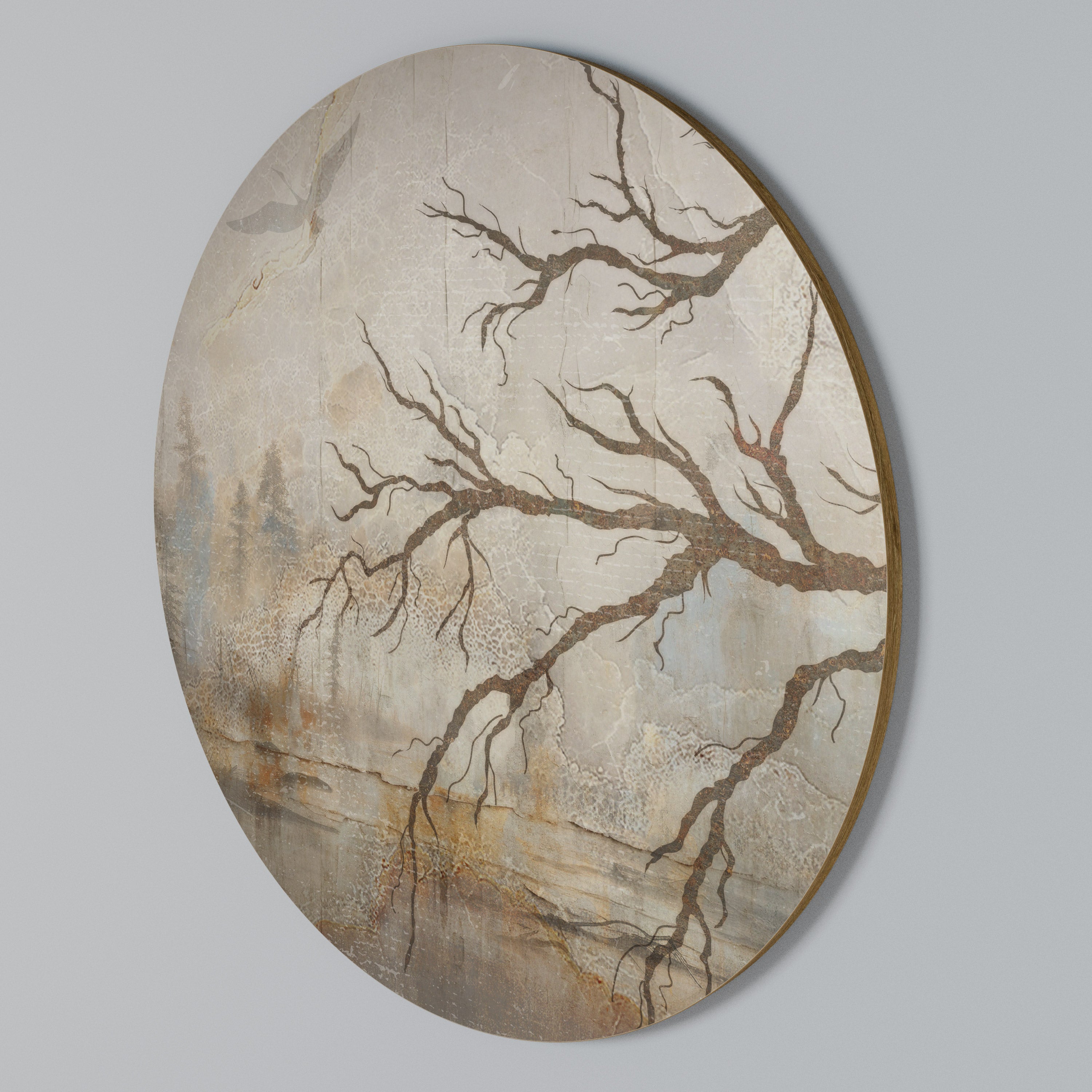 FLIGHT OF FANTASY Round Wall Art