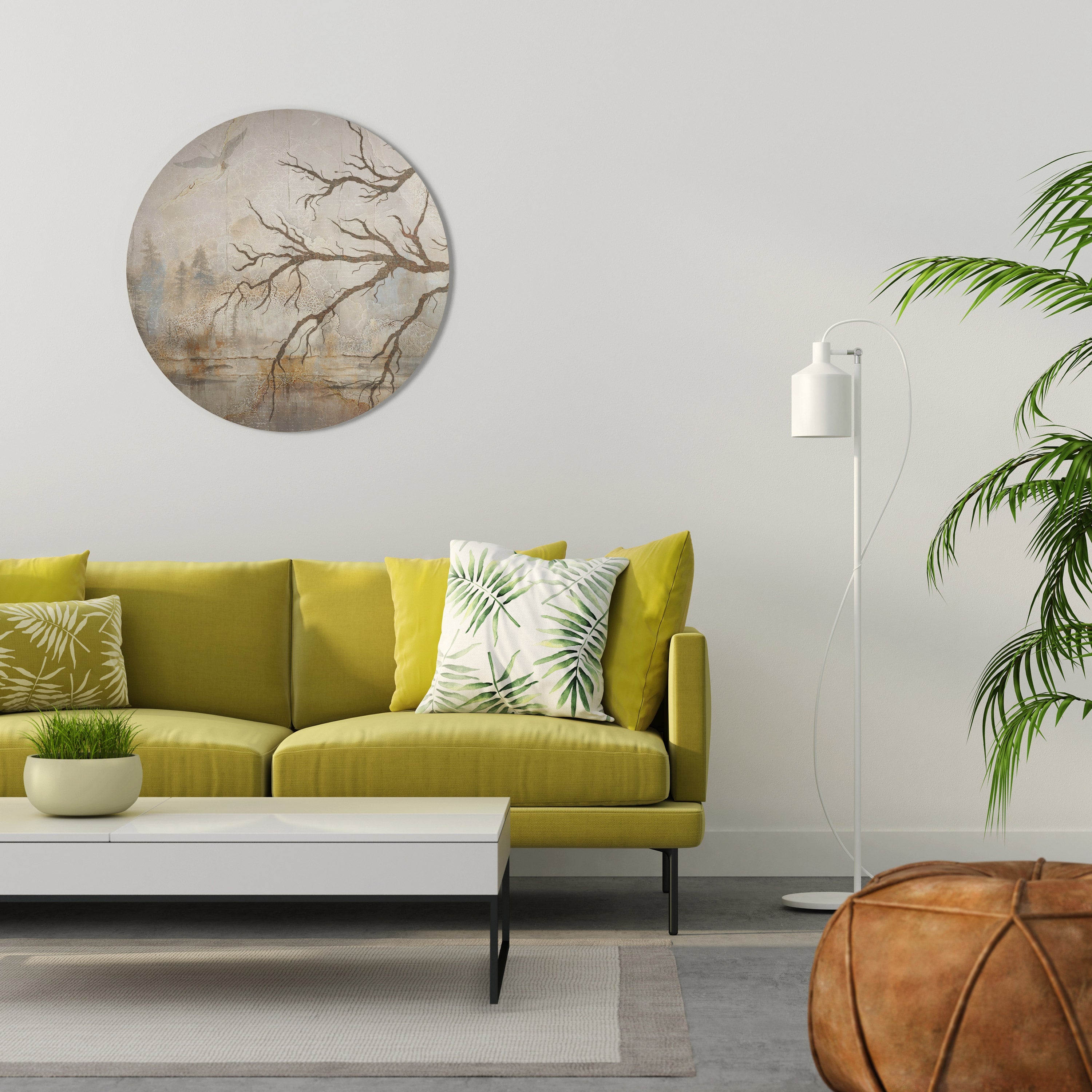 Art mural rond FLIGHT OF FANTASY