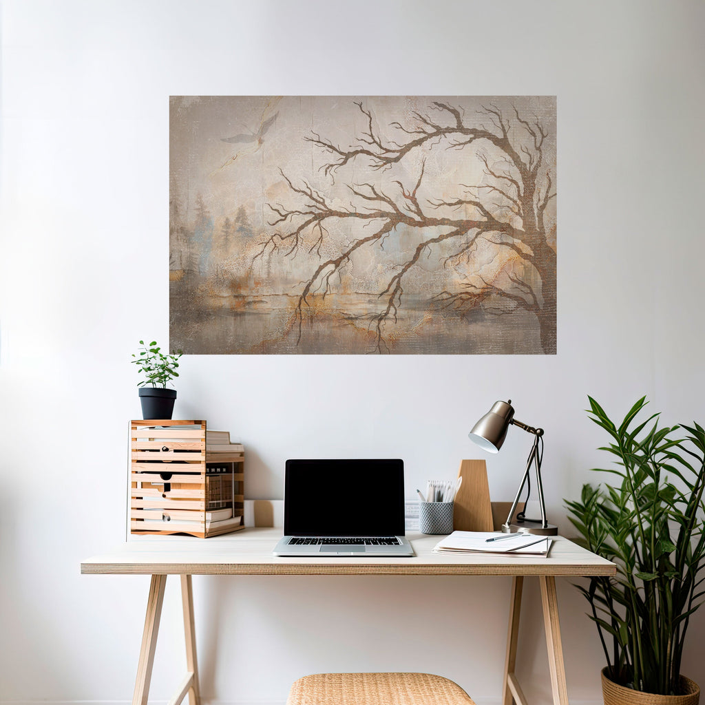 FLIGHT OF FANTASY Peel and Stick Horizontal Poster