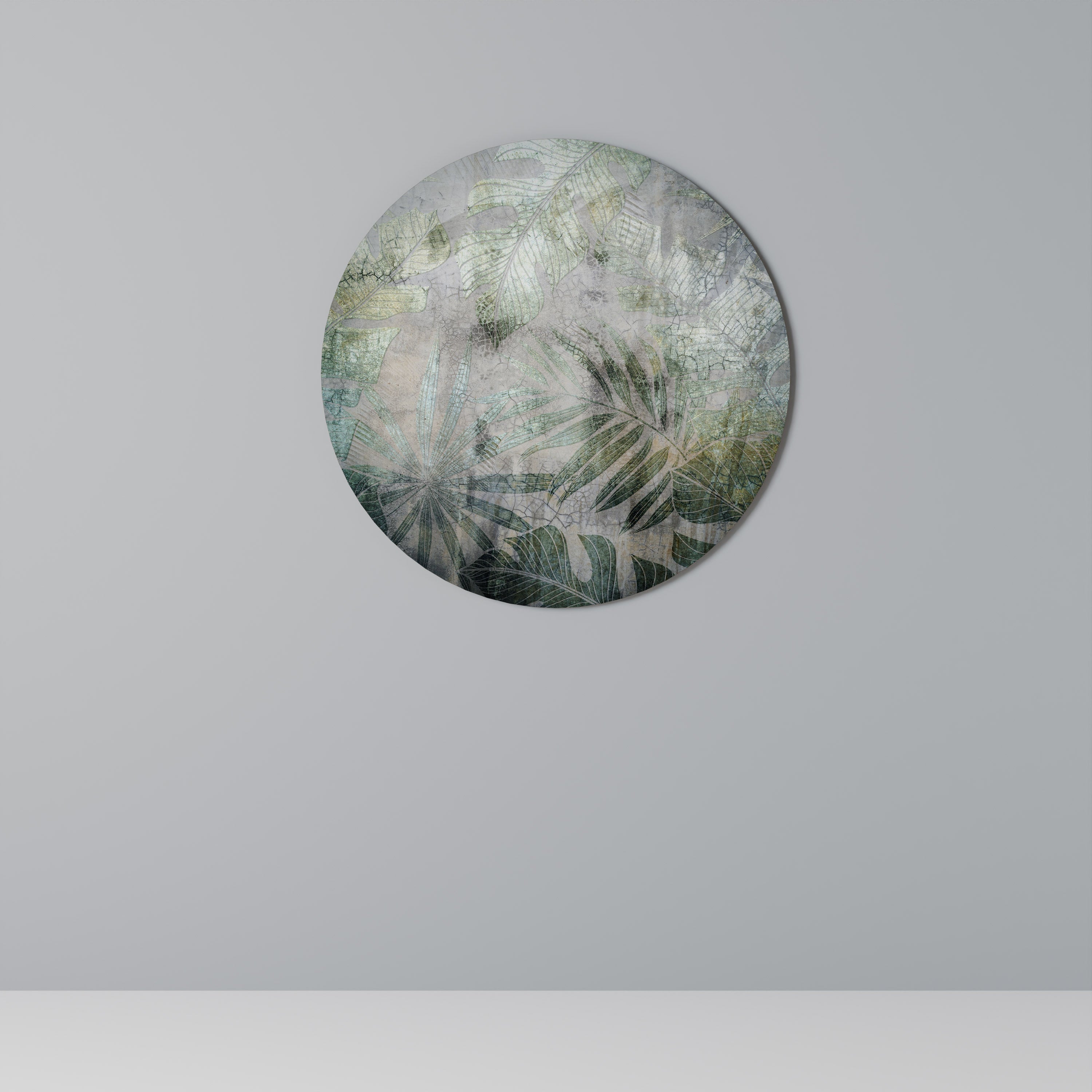 HARMONIE DANS LA VERDURE Art mural rond