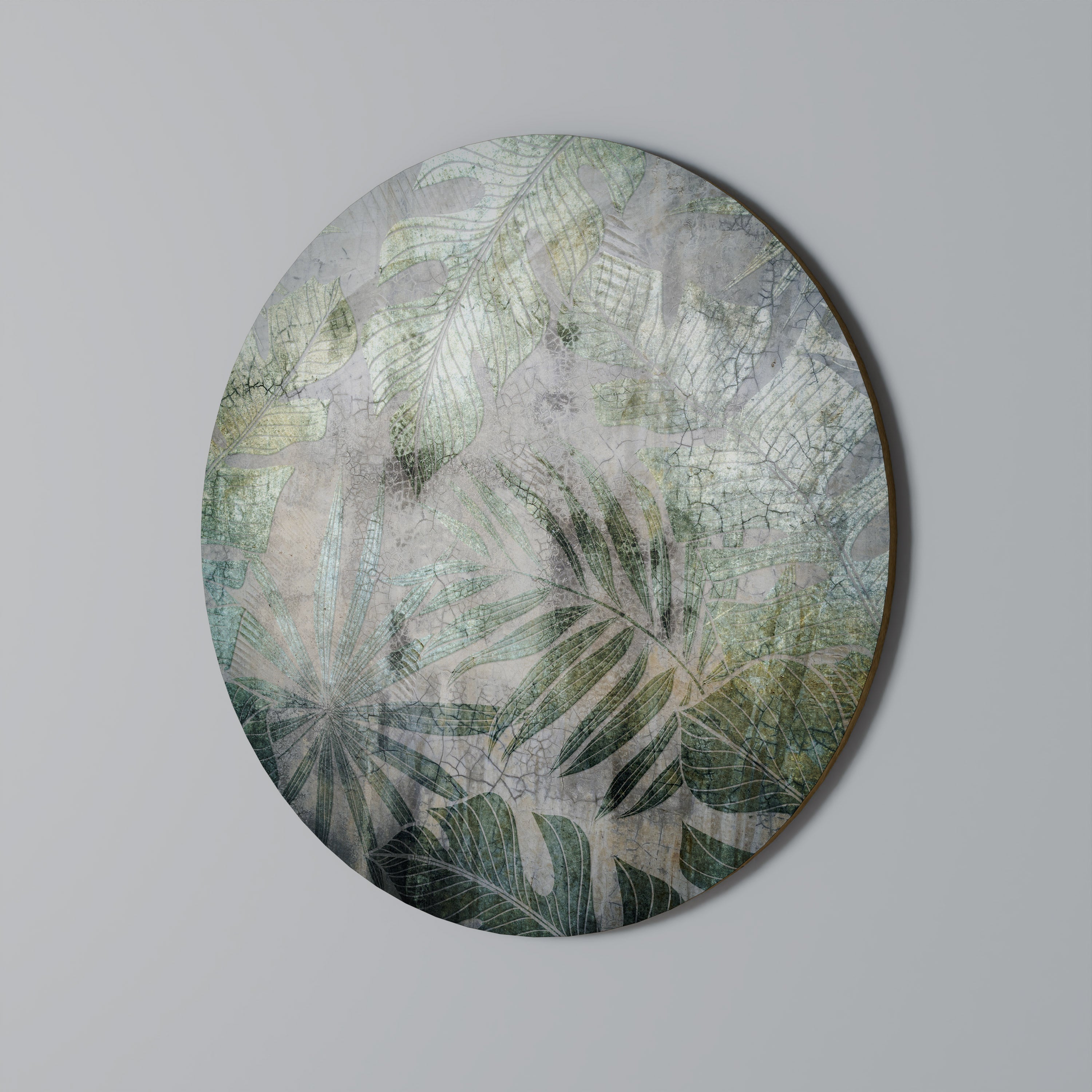 HARMONIE DANS LA VERDURE Art mural rond