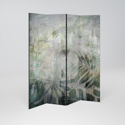 HARMONY IN GREENERY 4-Panel Room Divider